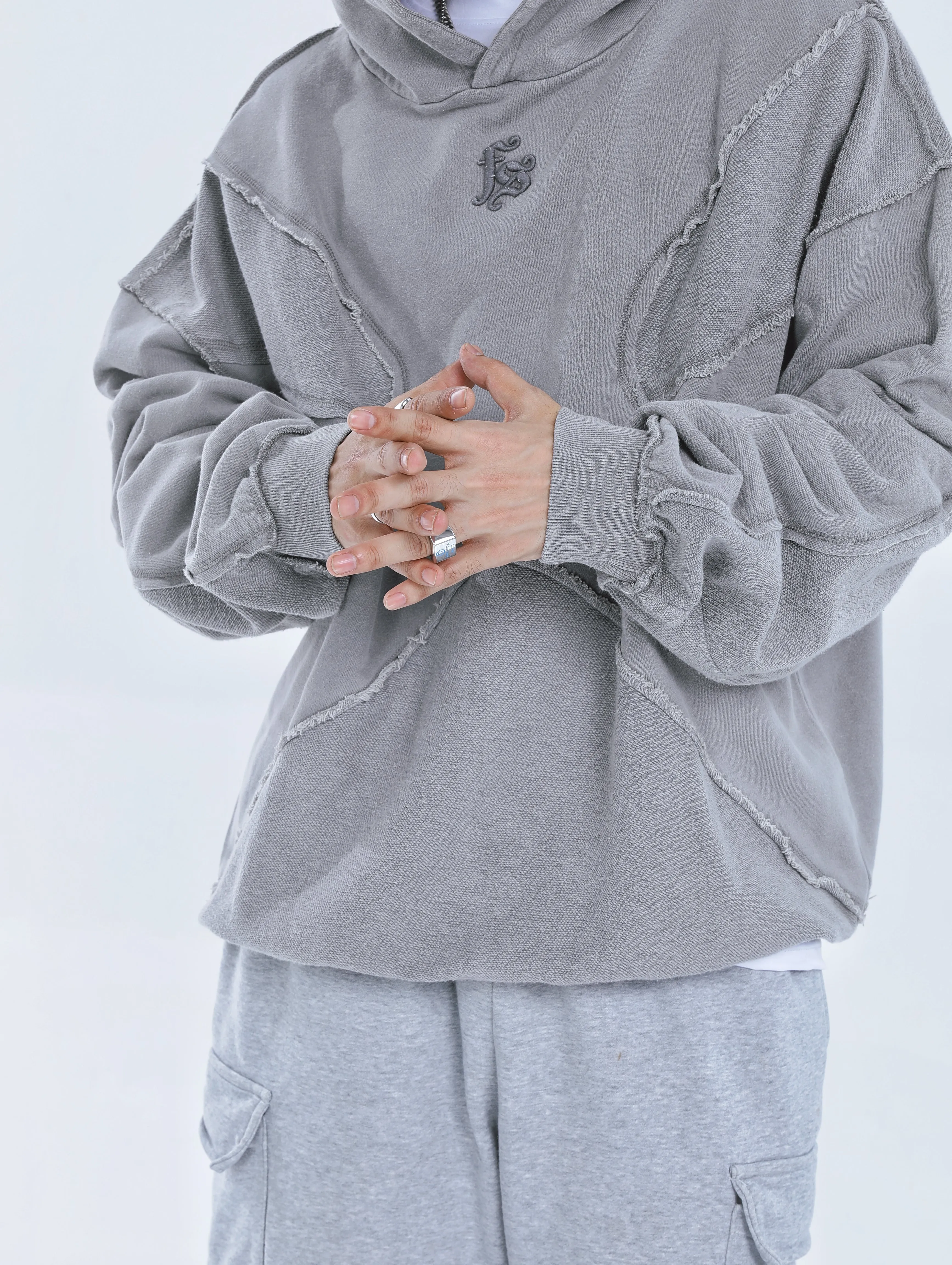 【23s September.】Solid Color High Street Hooded Sweater