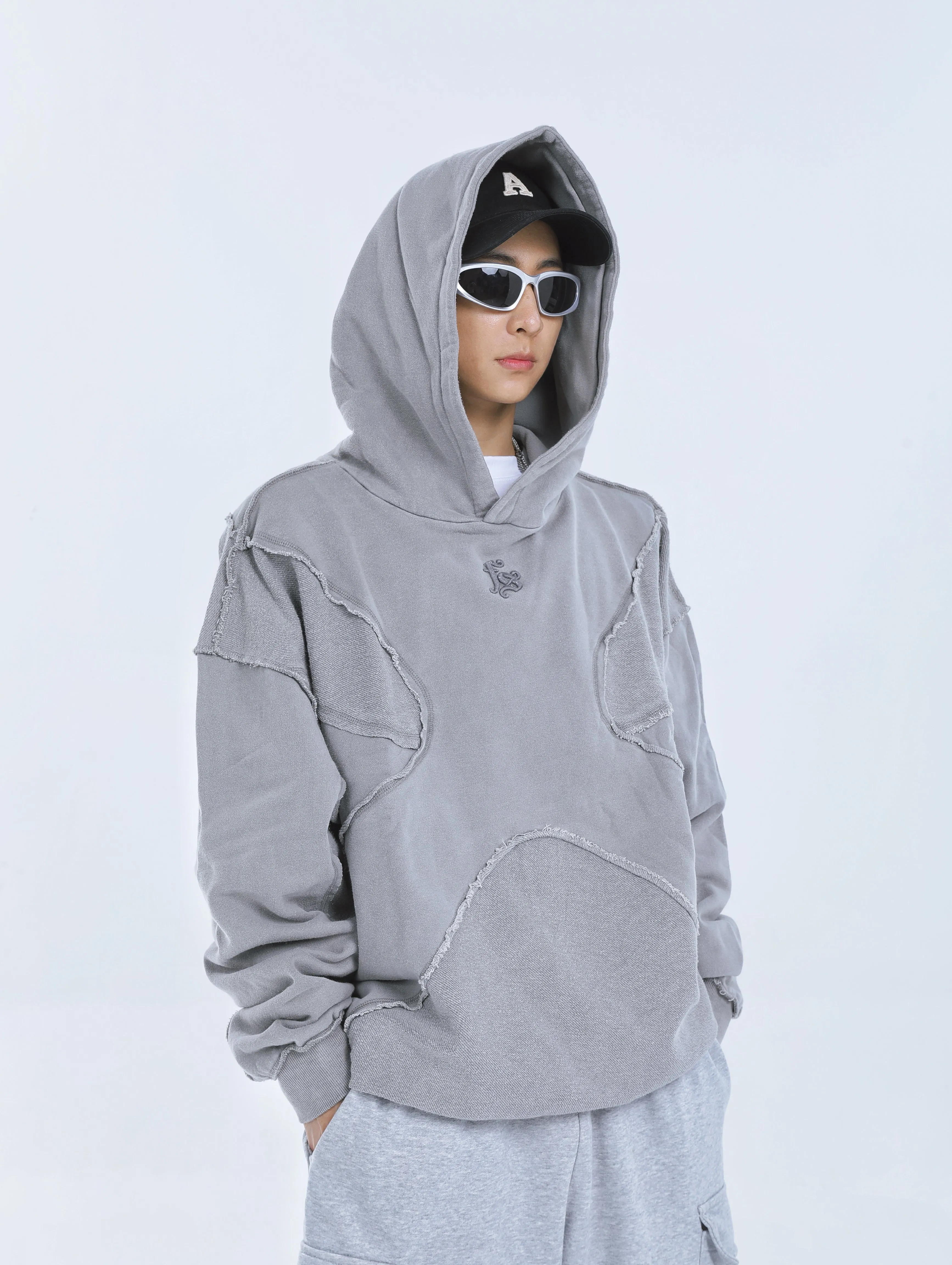 【23s September.】Solid Color High Street Hooded Sweater