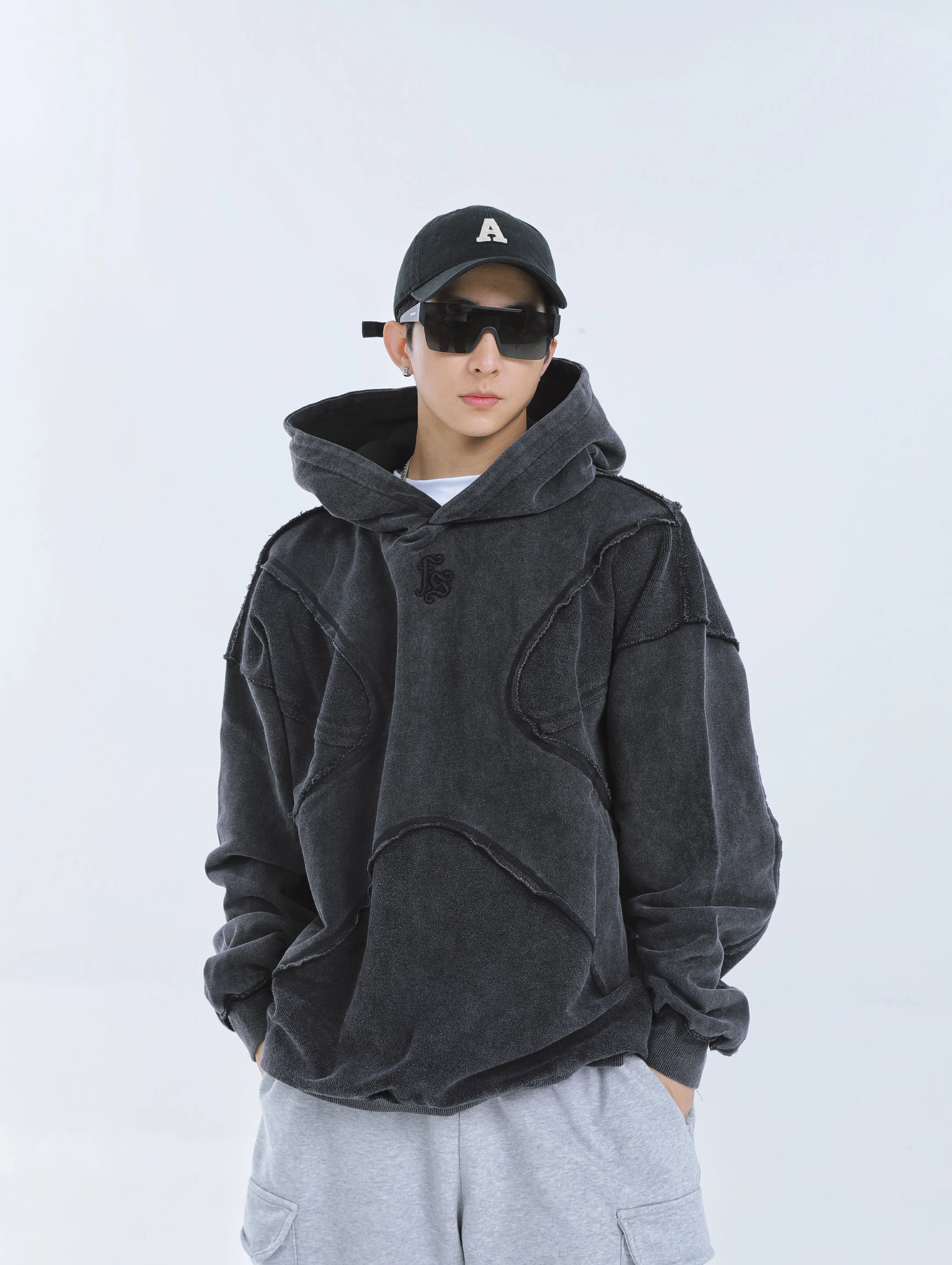 【23s September.】Solid Color High Street Hooded Sweater