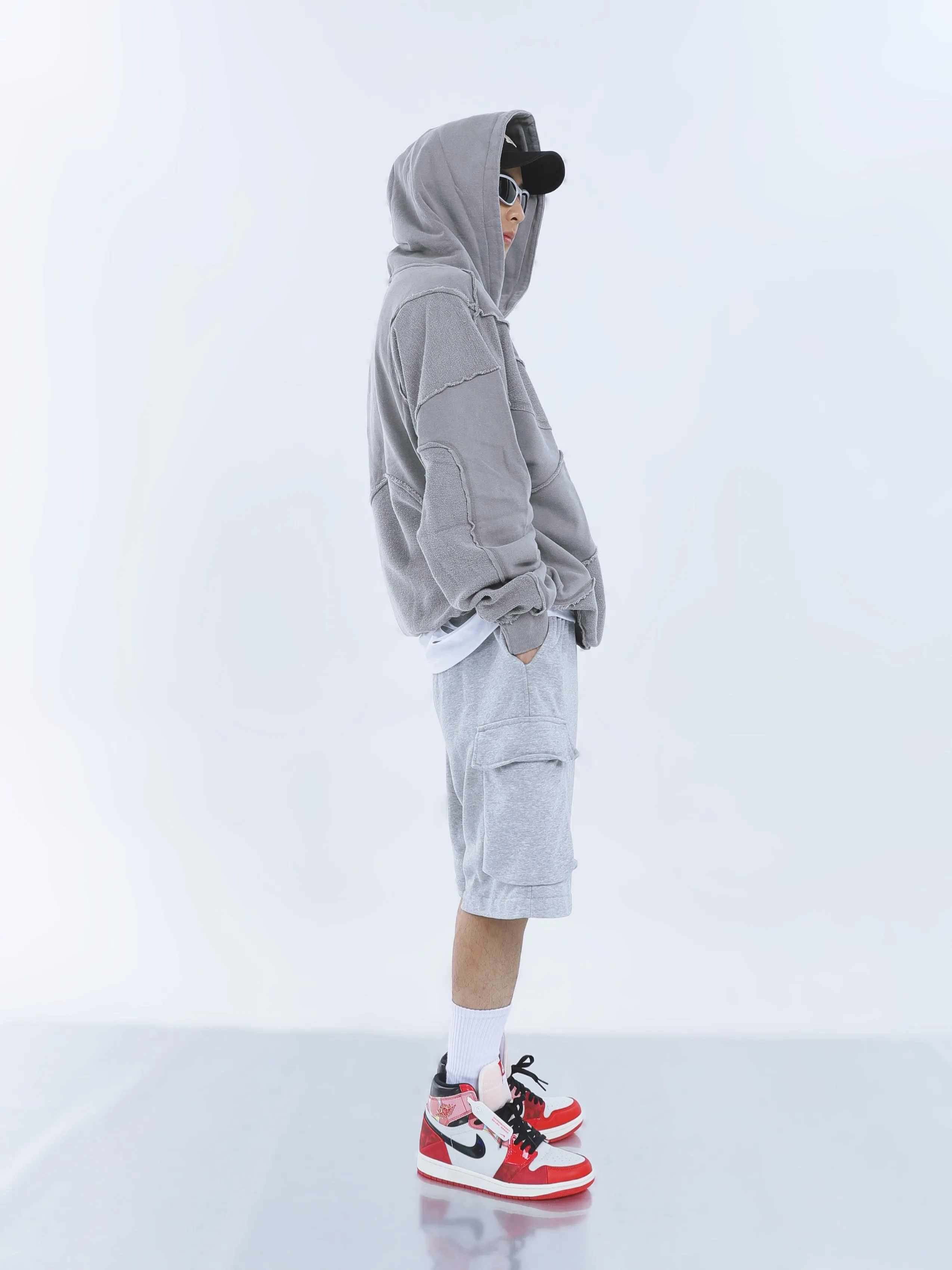 【23s September.】Solid Color High Street Hooded Sweater