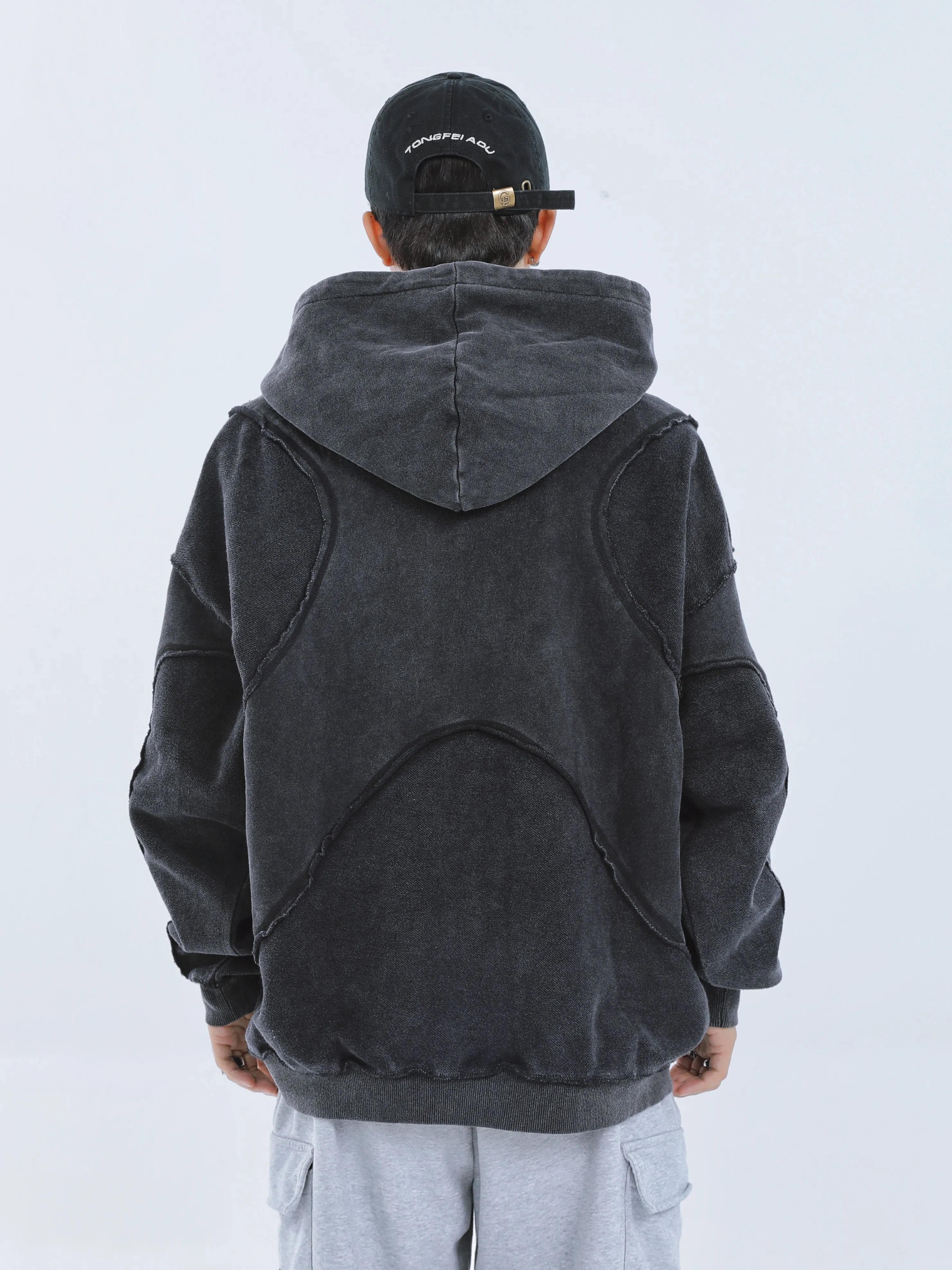 【23s September.】Solid Color High Street Hooded Sweater