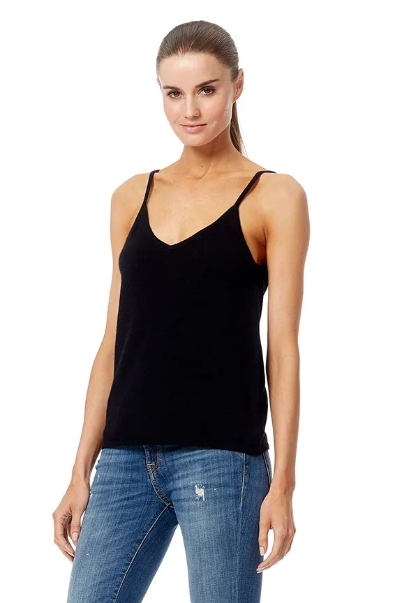 360 Cashmere - Sophia Cashmere Sweater Tank in Black