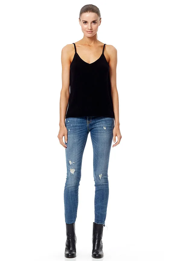 360 Cashmere - Sophia Cashmere Sweater Tank in Black