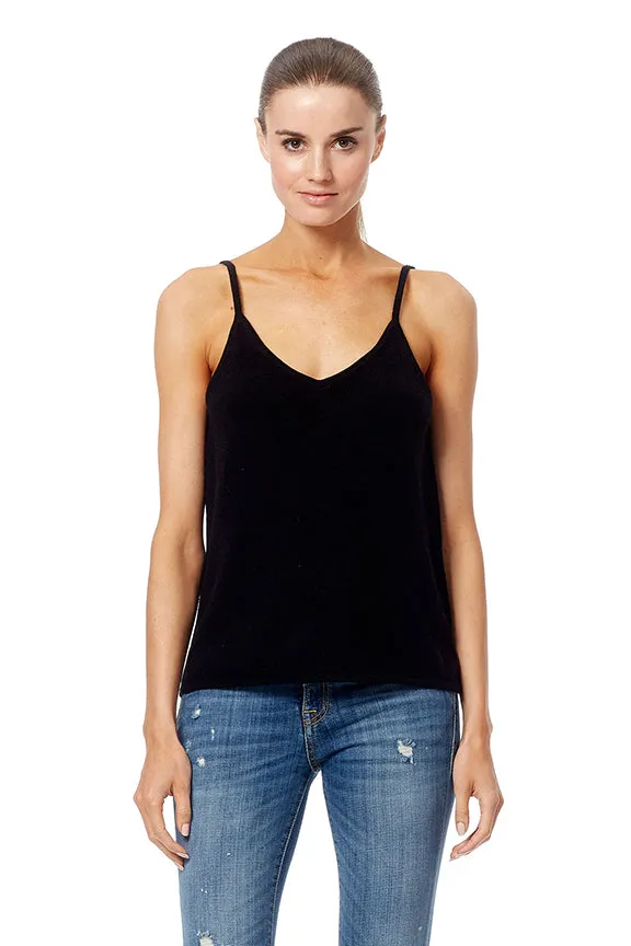 360 Cashmere - Sophia Cashmere Sweater Tank in Black