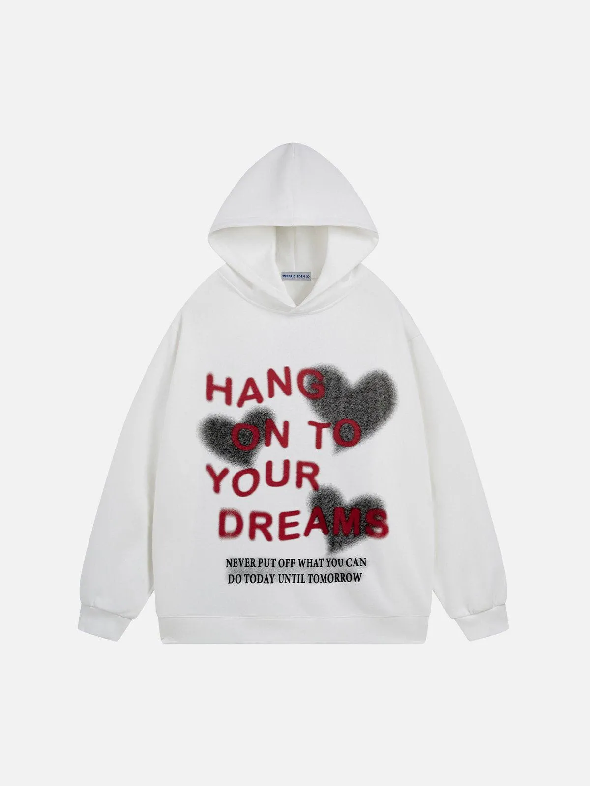 Aelfric Eden Heart Letter Print Hoodie