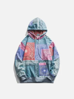 Aelfric Eden Patchwork Print Cashew Hoodie