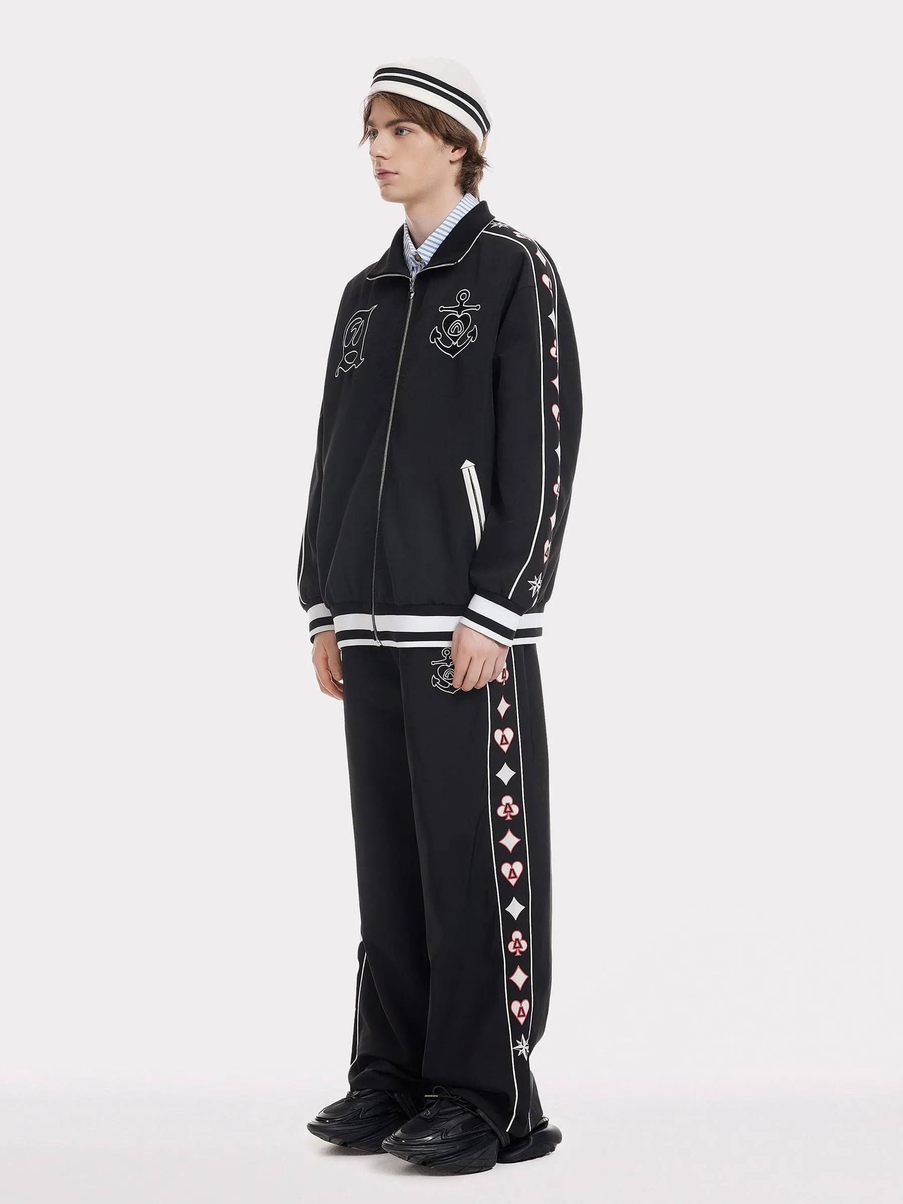 Aelfric Eden Print Embroidery Track Pants