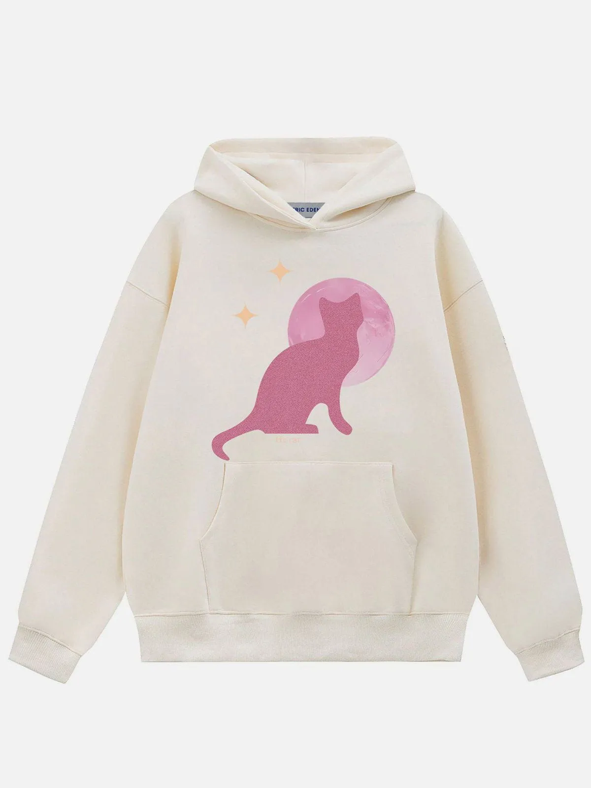 Aelfric Eden Shiny Cat Print Hoodie