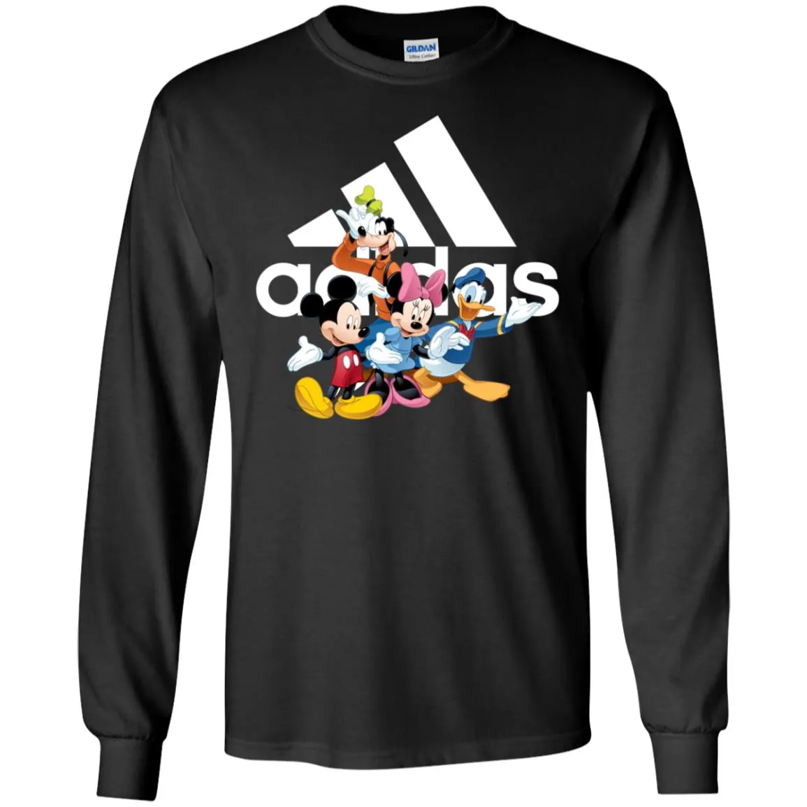 Aidas Mickey Mouse And Friends Disney T-shirt Men Long Sleeve Shirt