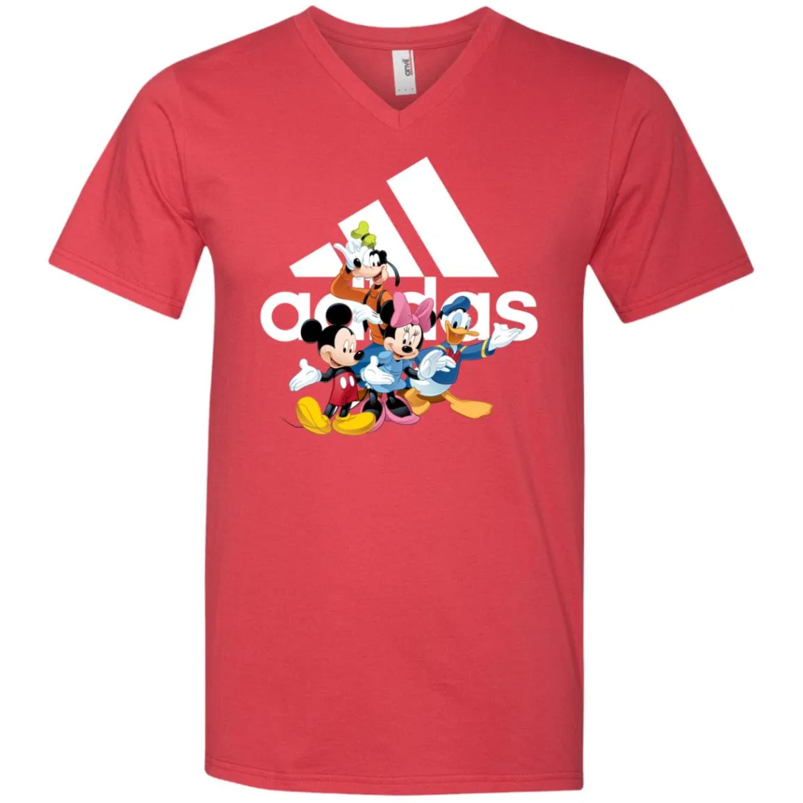 Aidas Mickey Mouse And Friends Disney T-shirt Men V-Neck T-Shirt