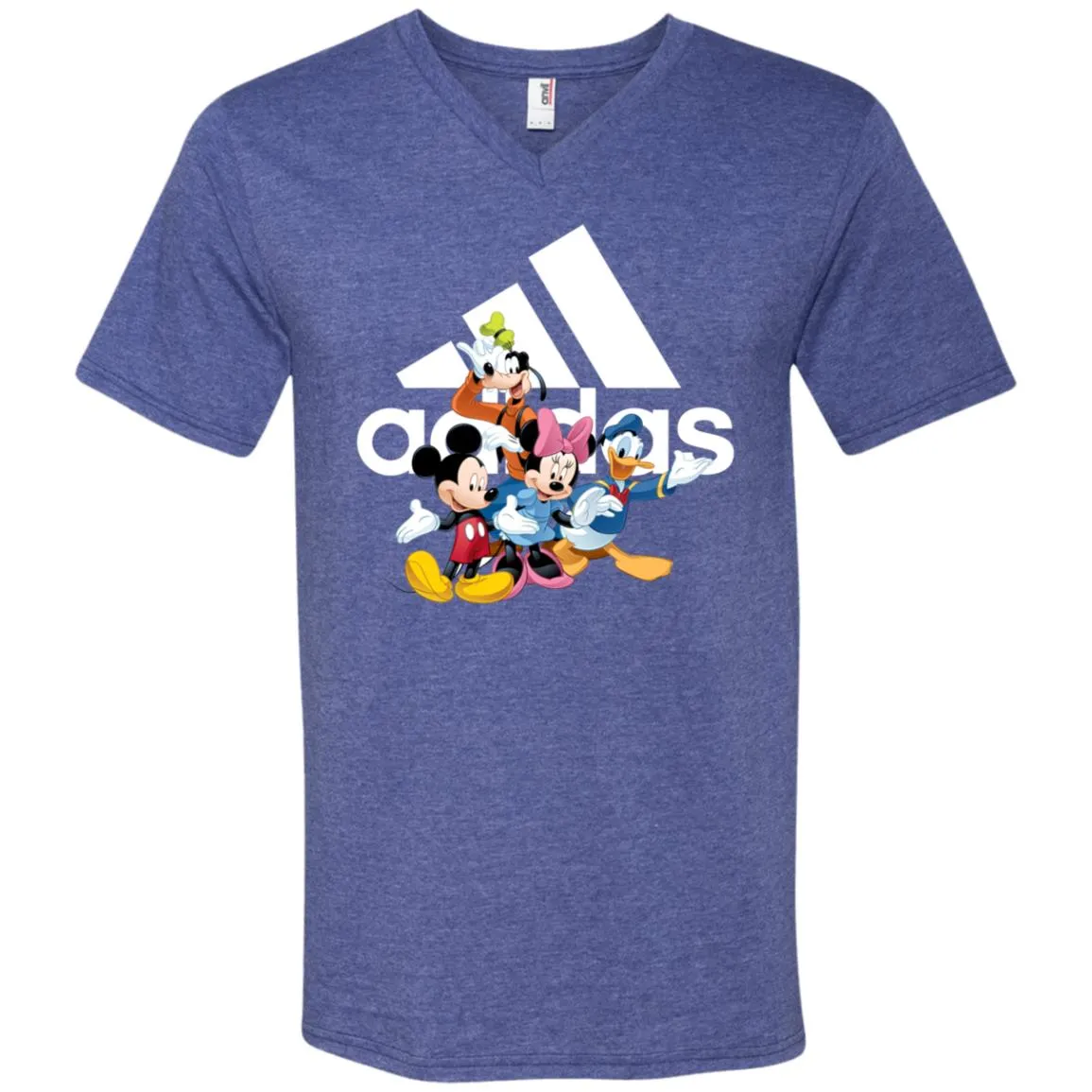 Aidas Mickey Mouse And Friends Disney T-shirt Men V-Neck T-Shirt