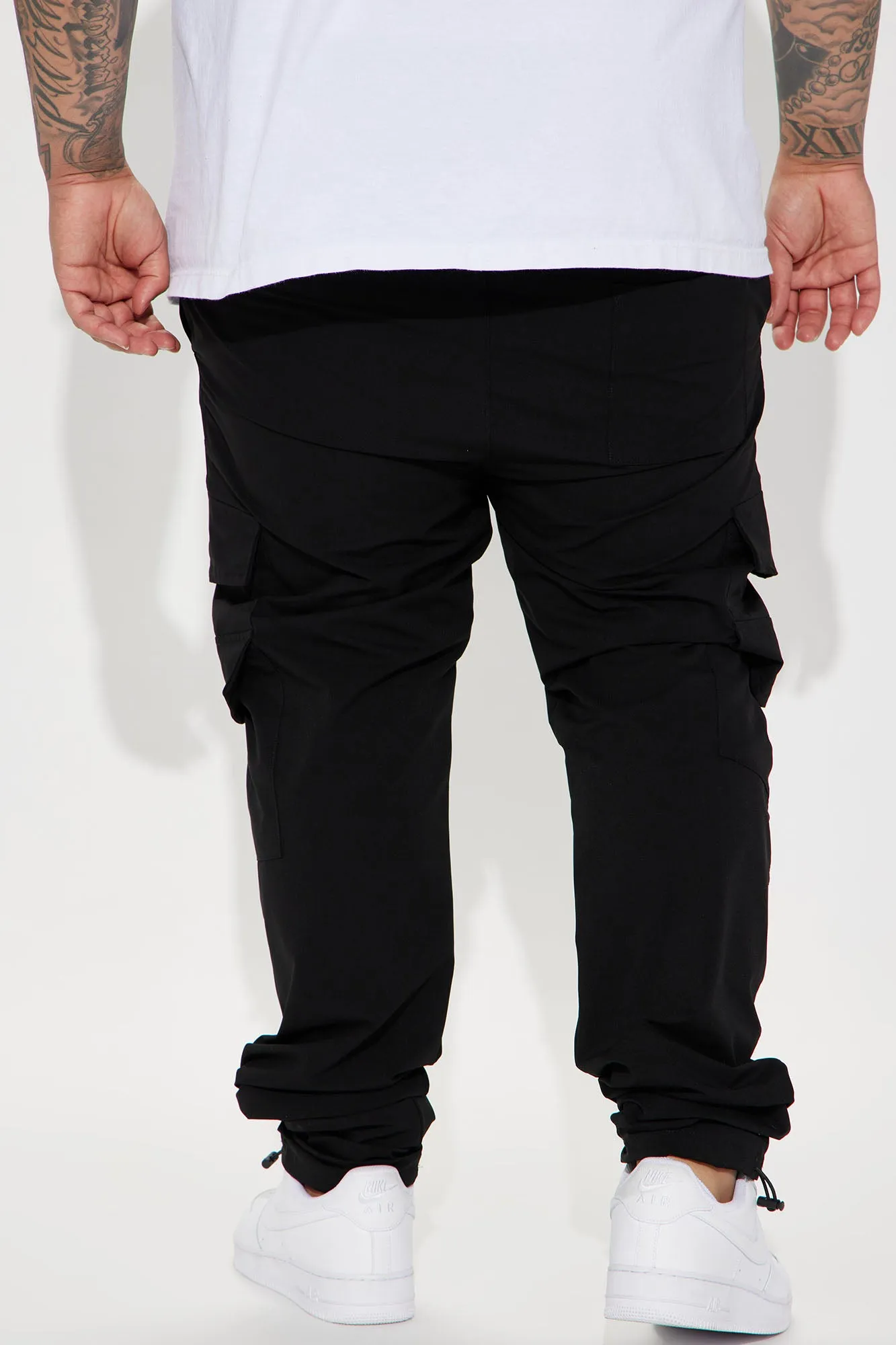 All The Time Nylon Cargo Pants - Black