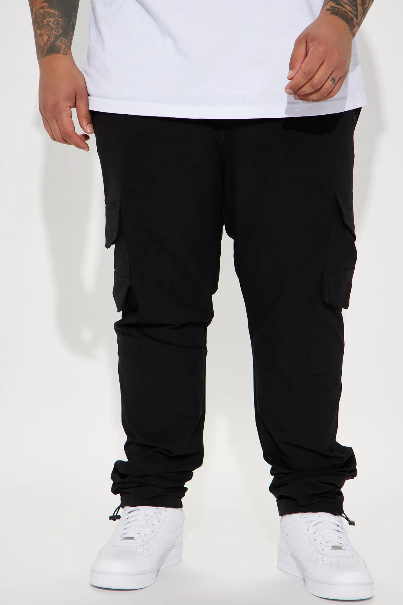 All The Time Nylon Cargo Pants - Black