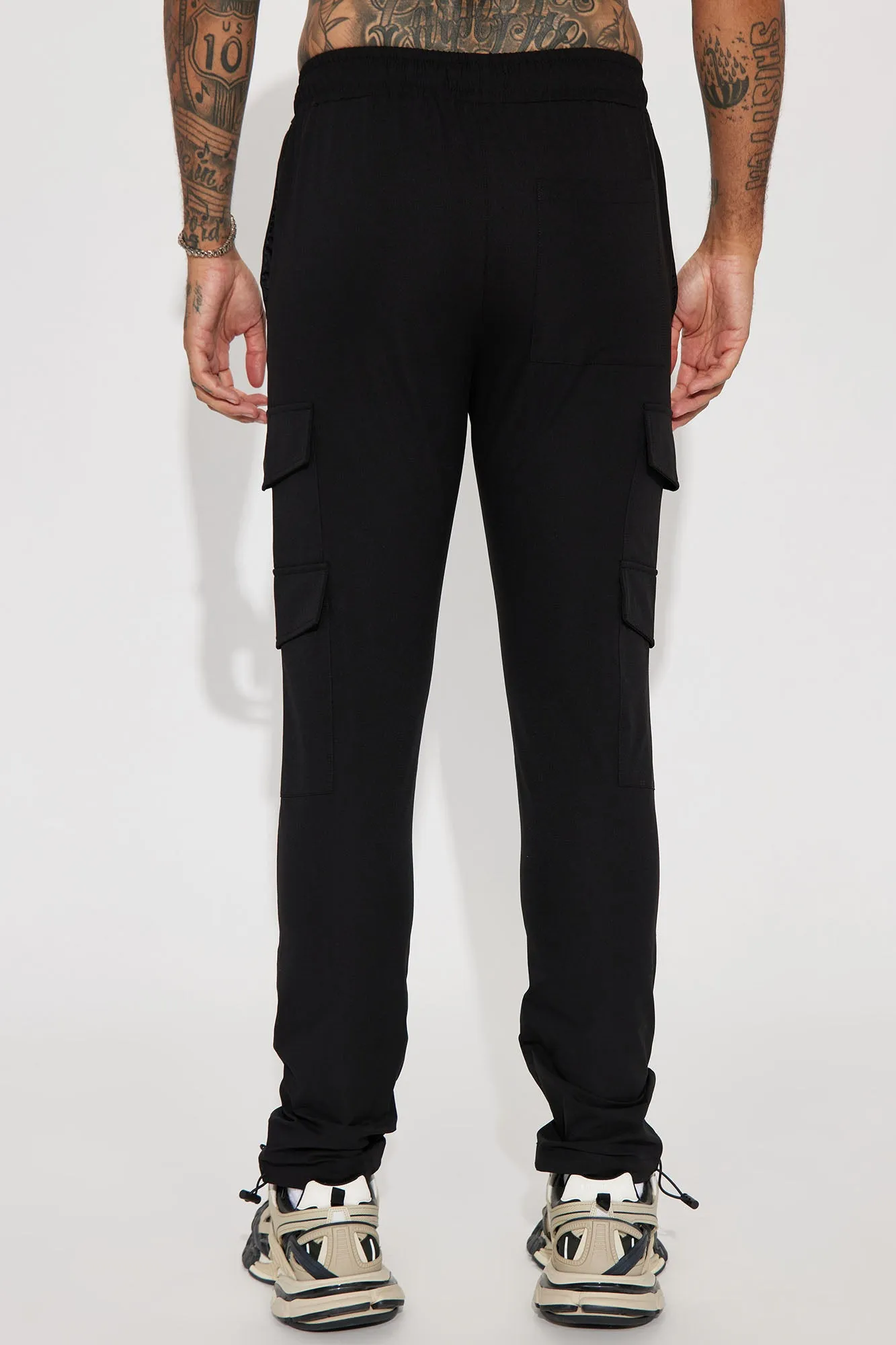 All The Time Nylon Cargo Pants - Black