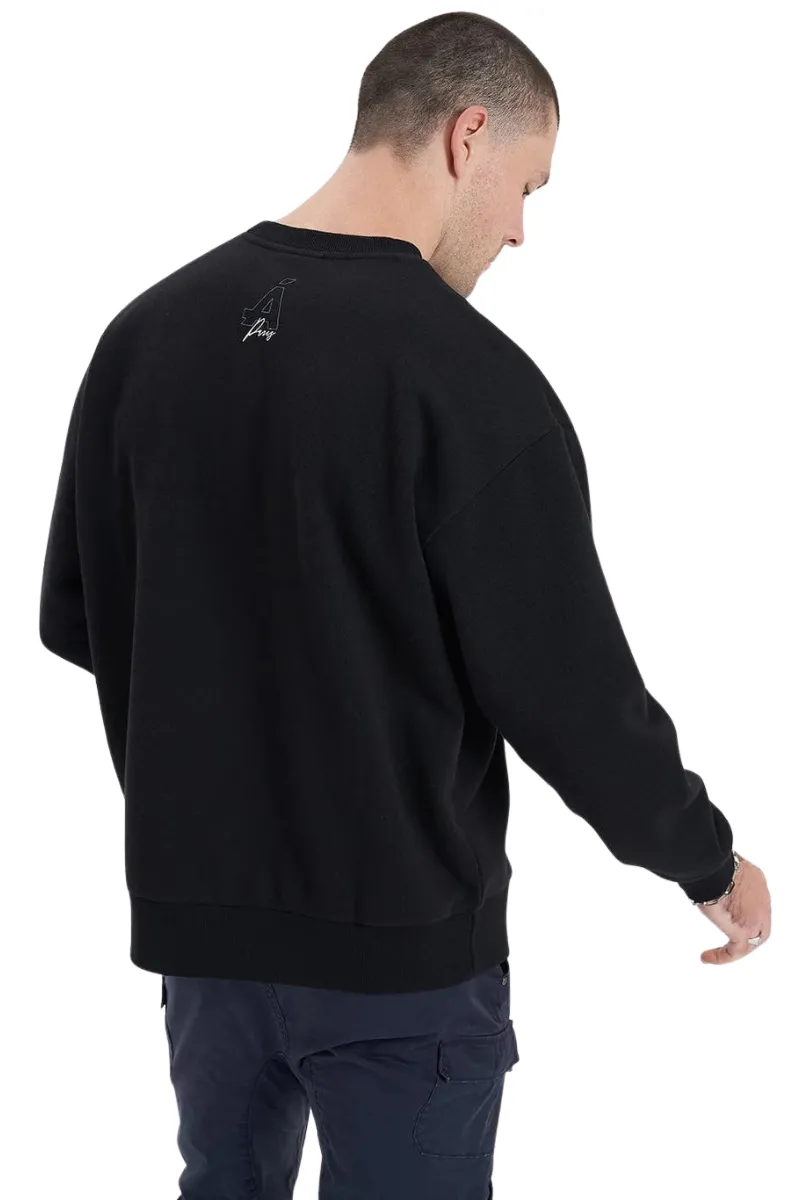 Americain | Mens Viral Sweater (Jet Black)