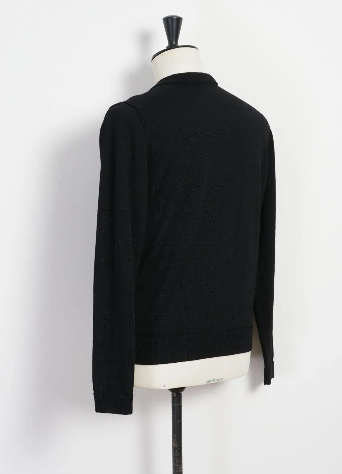 ANDRE | Knitted Crew Neck Sweater | Black