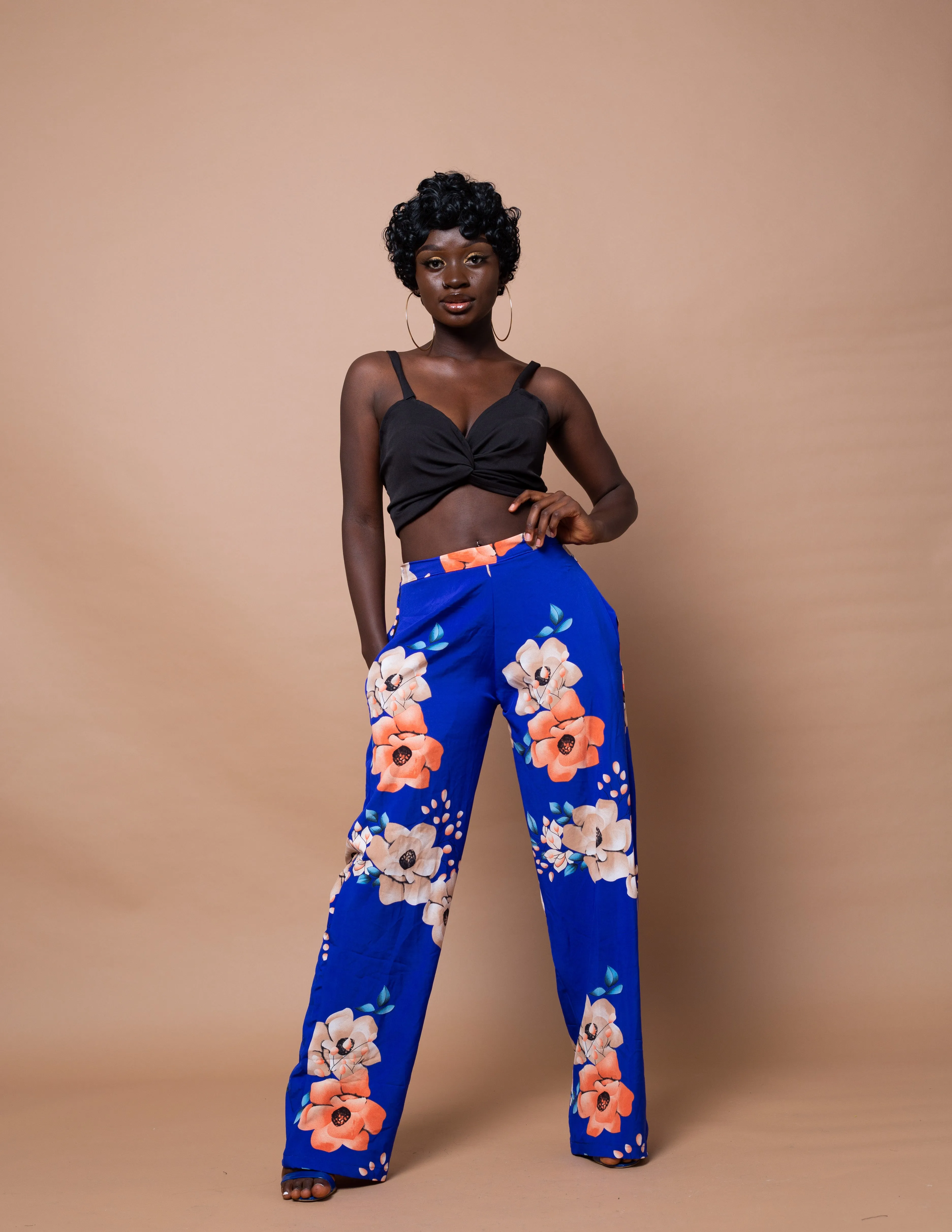 Anie Blue High waisted Trouser