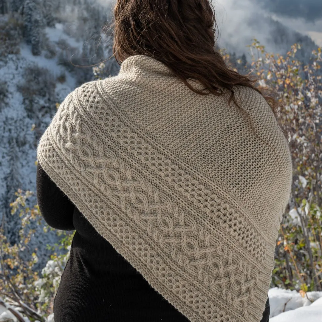 Aspens Asymmetric Shawl Kit