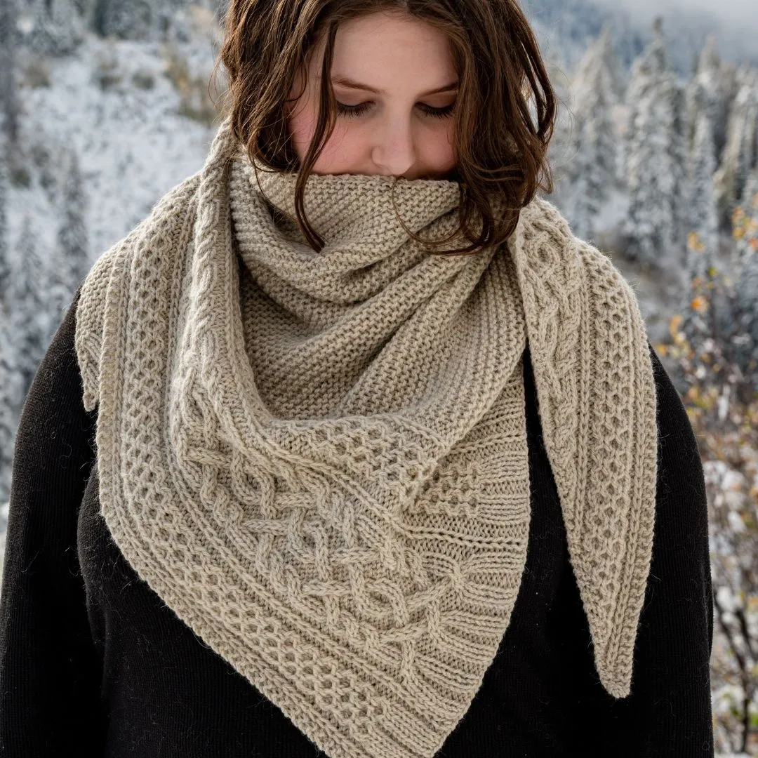 Aspens Asymmetric Shawl Kit