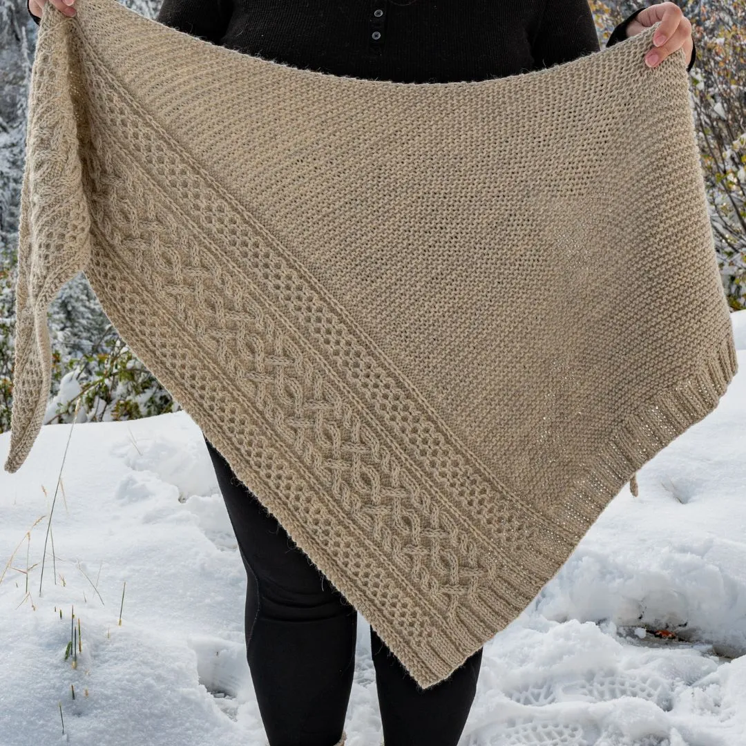 Aspens Asymmetric Shawl Kit