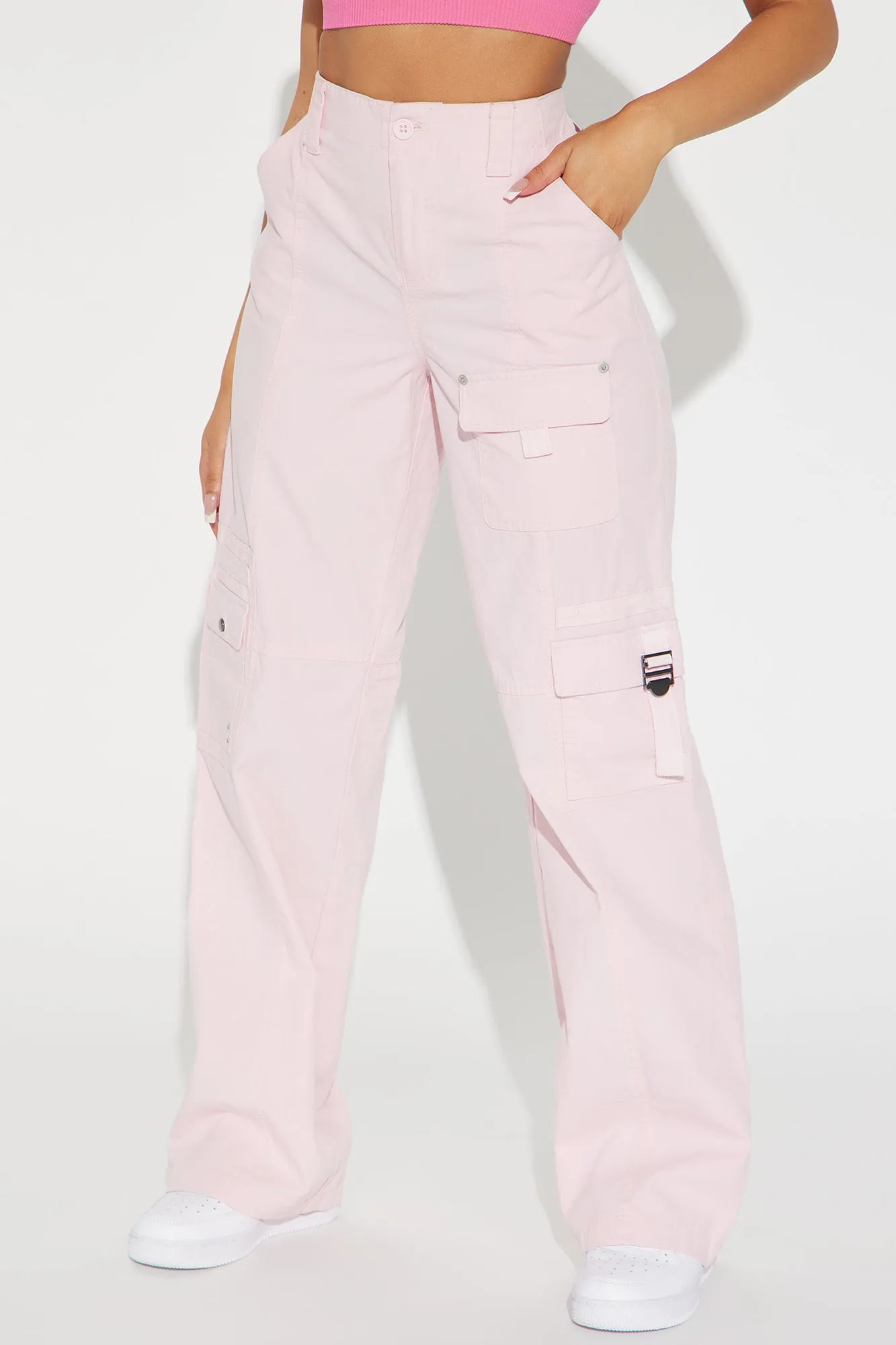 Aurea Poplin Cargo Pant - Blush