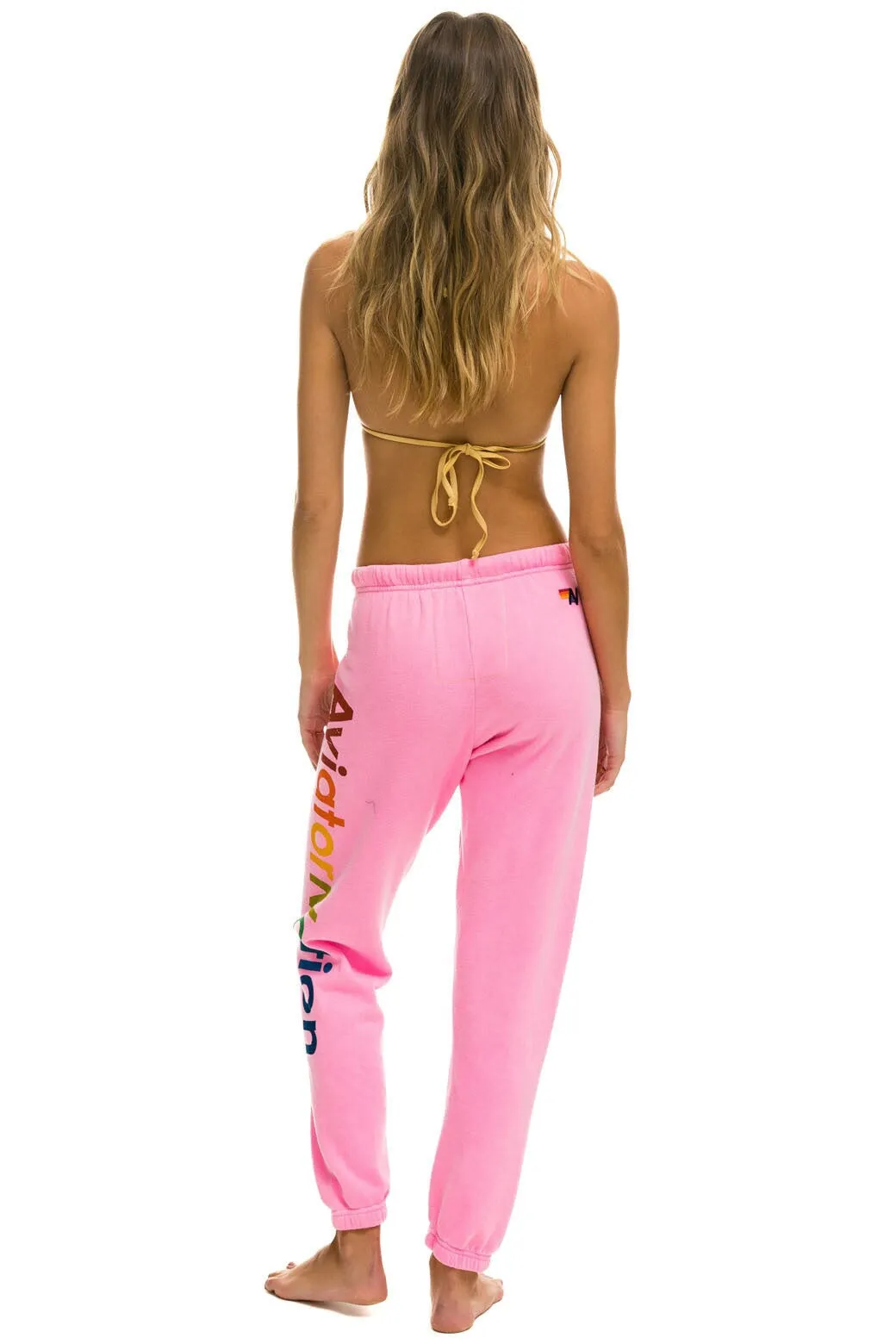 AVIATOR NATION HAMPTONS SWEATPANTS - NEON PINK