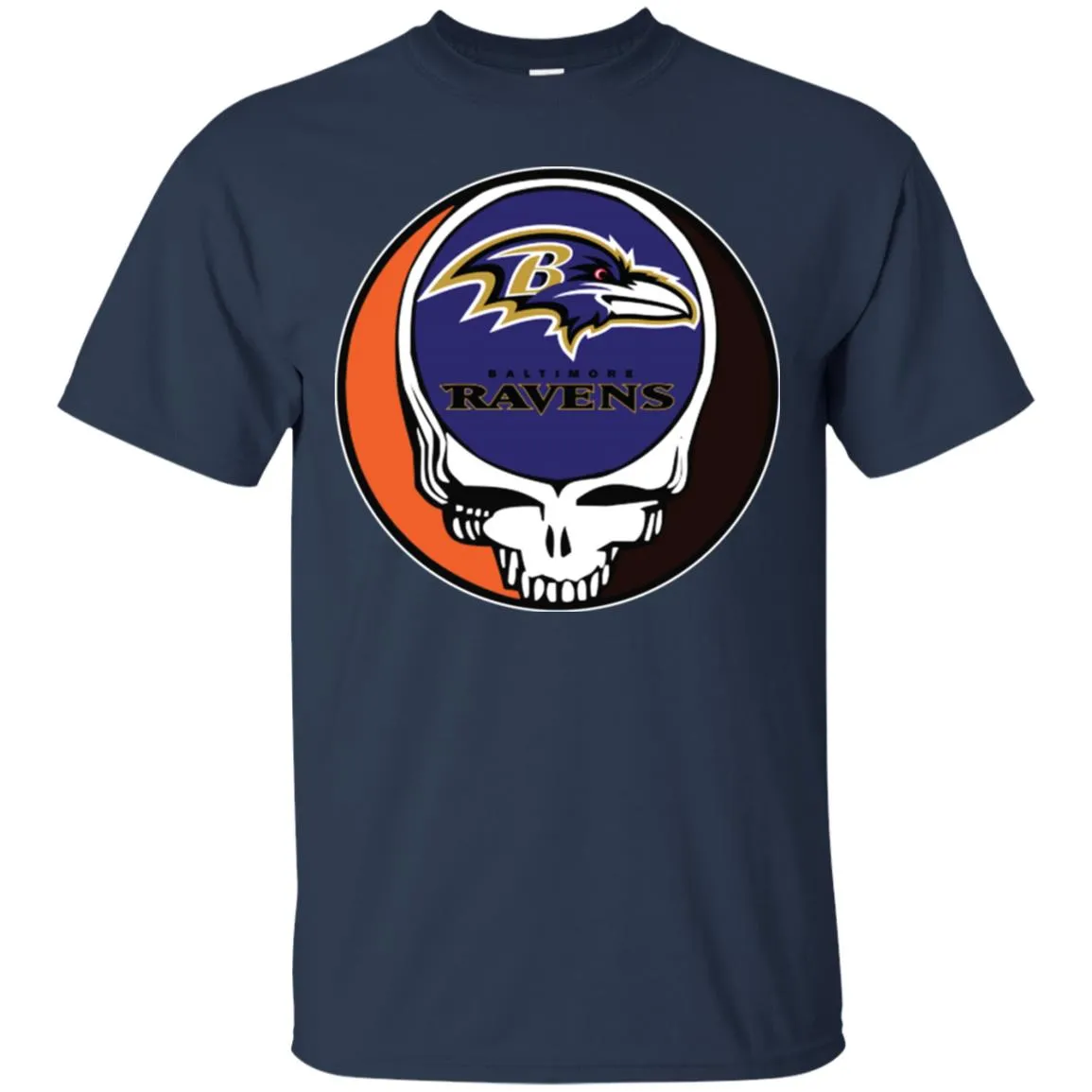 Baltimore Ravens Grateful Dead Steal Your Face Football Nfl Shirts