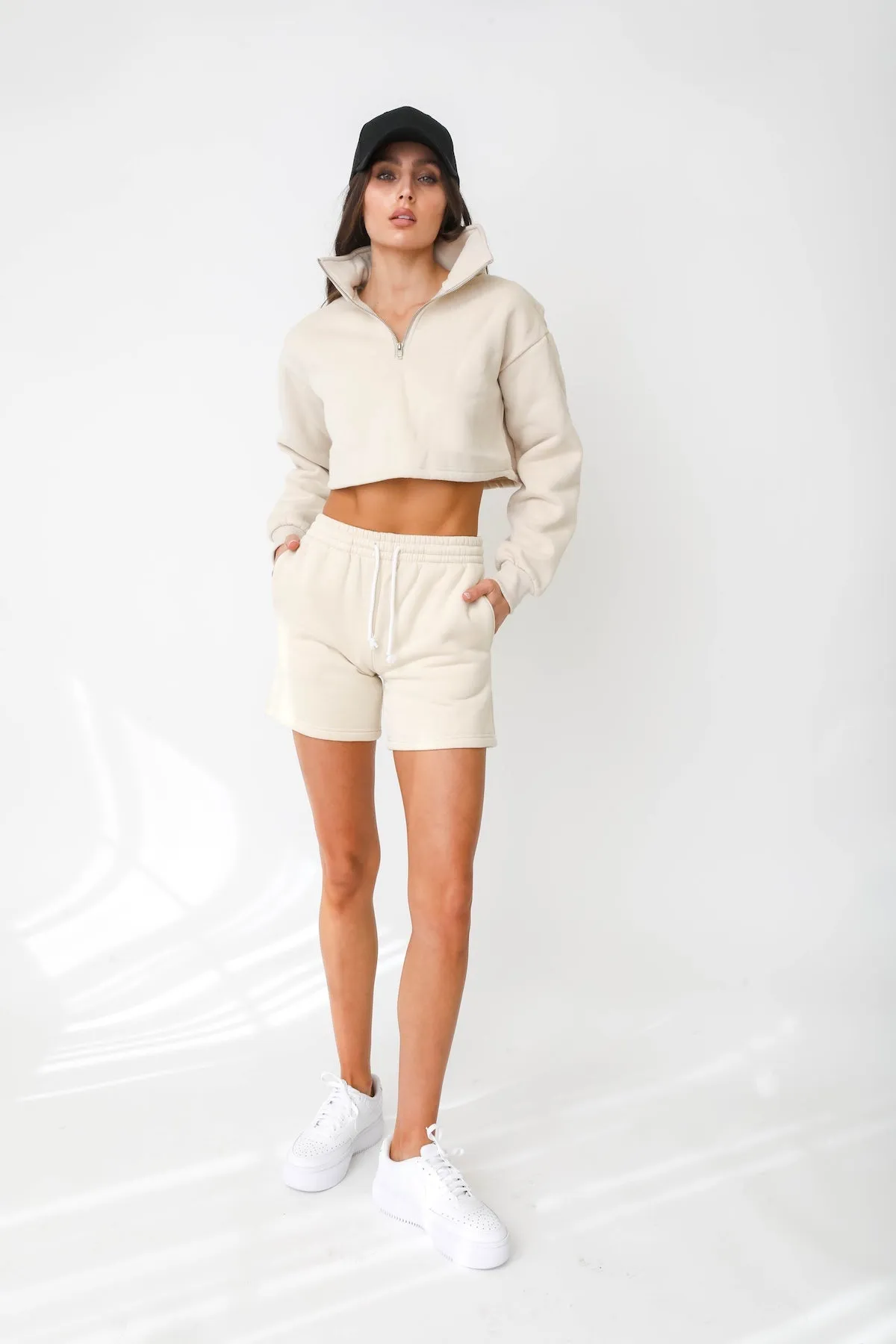 Beige Shorts