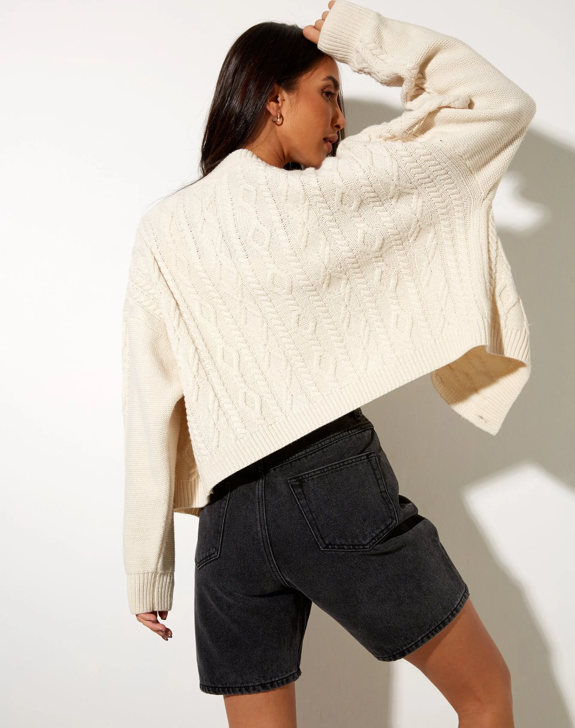 Beira Cardi in Ivory