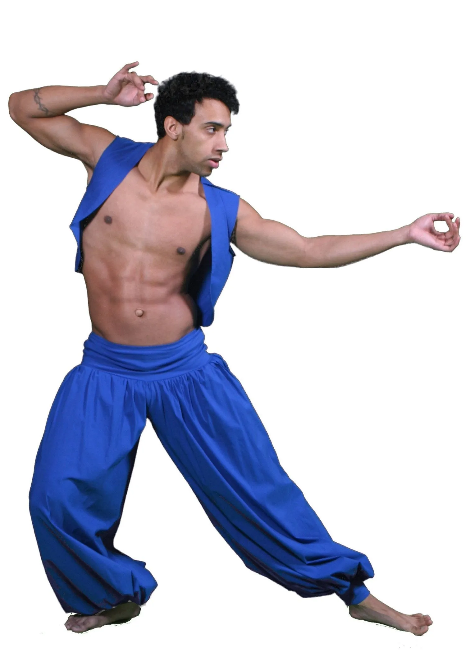 Belly Dance Men's Harem Pants & Vest Costume Set | RAQS IS THE NIGHT