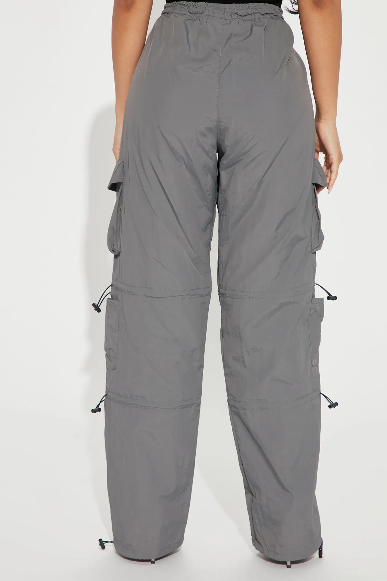 Bet On It Cargo Parachute Pant - Grey