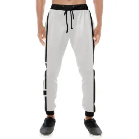 BLACC BORDER WHT Men's All Over Print Sweatpants