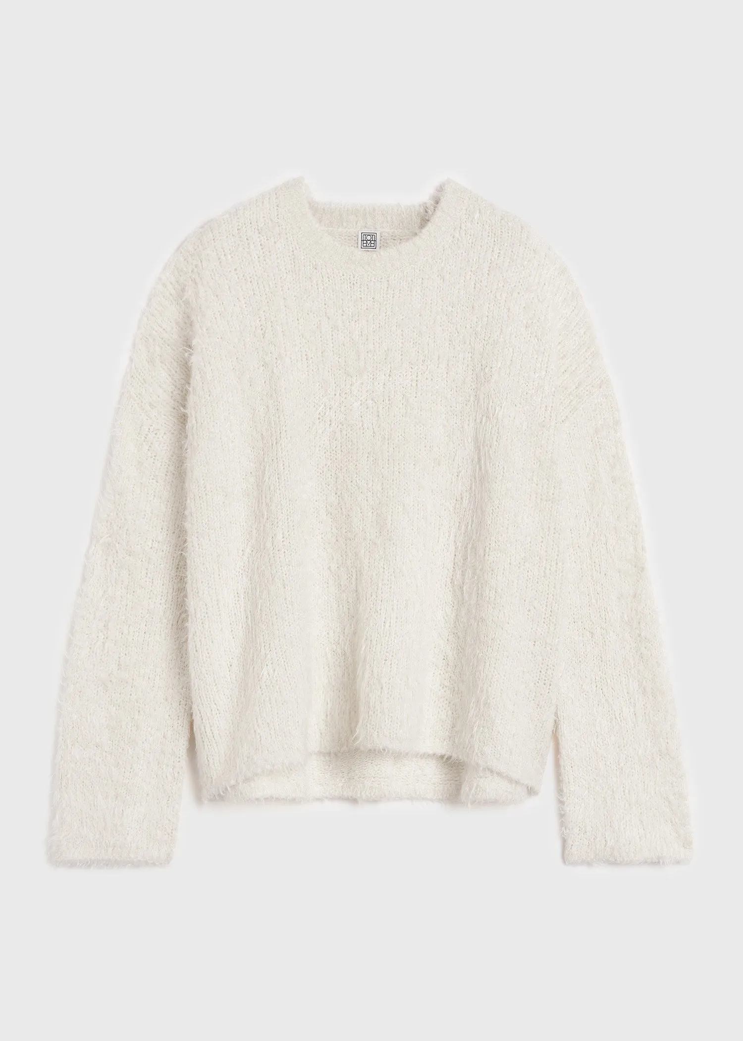 Boxy silk knit cream