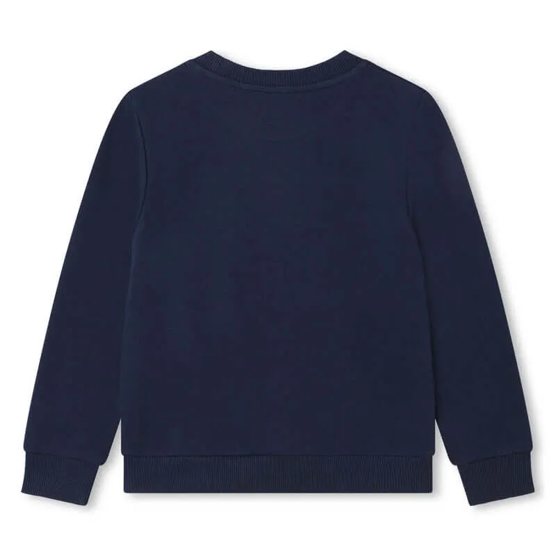 Boys Navy Logo Sweatshirt