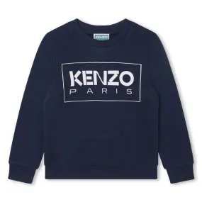 Boys Navy Logo Sweatshirt