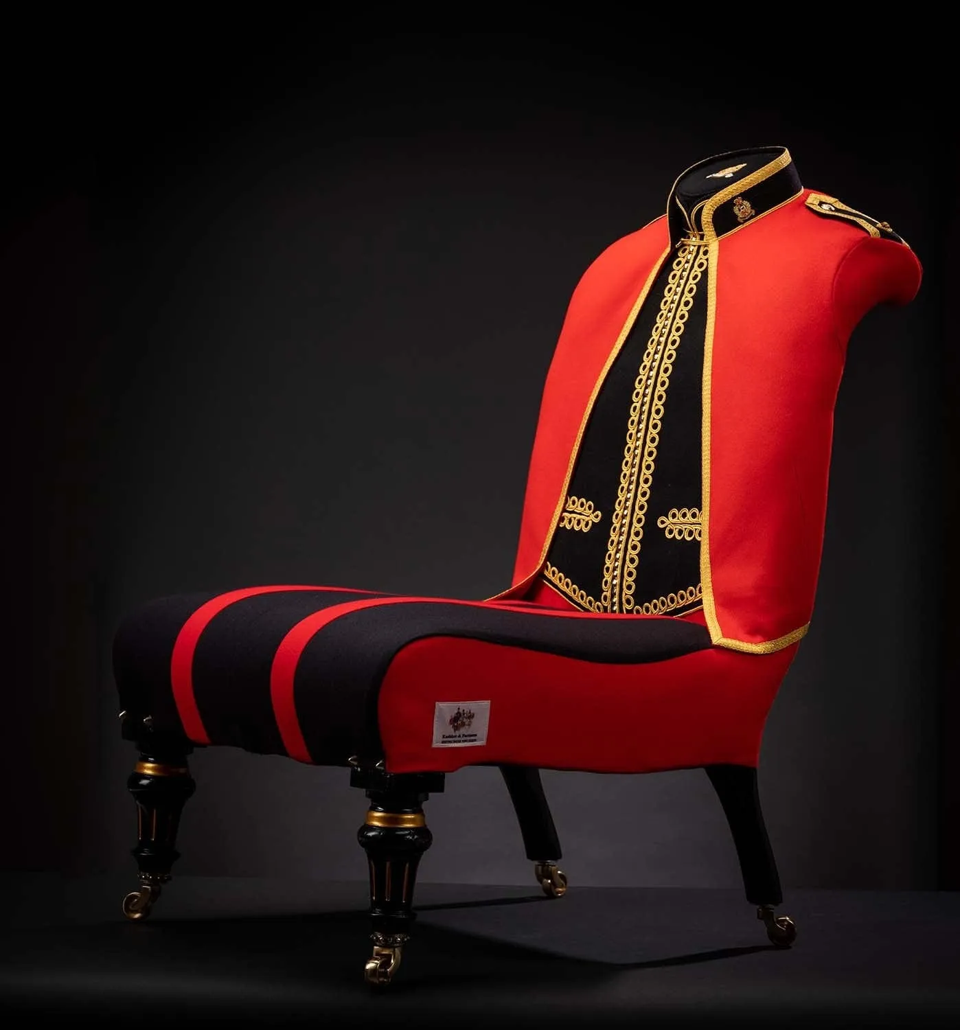 BRITISH ARMY OFFICERS MESS DRESS CHAIR