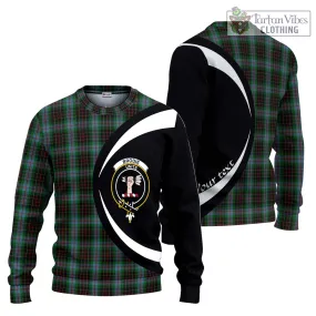 Brodie Hunting Tartan Ugly Sweater with Family Crest Circle Style