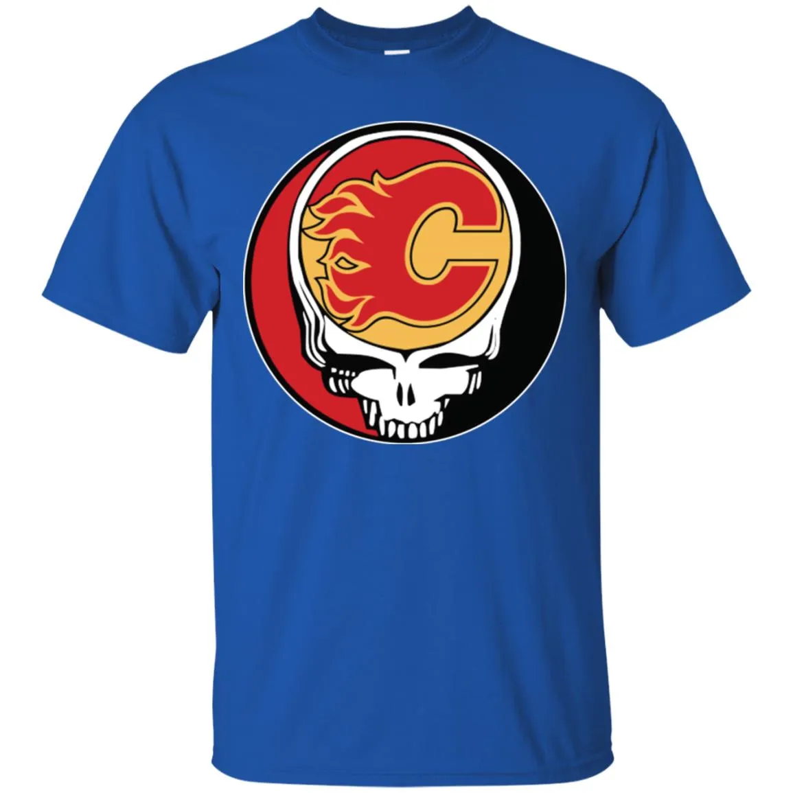 Calgary Flames Grateful Dead Steal Your Face Hockey Nhl Shirts