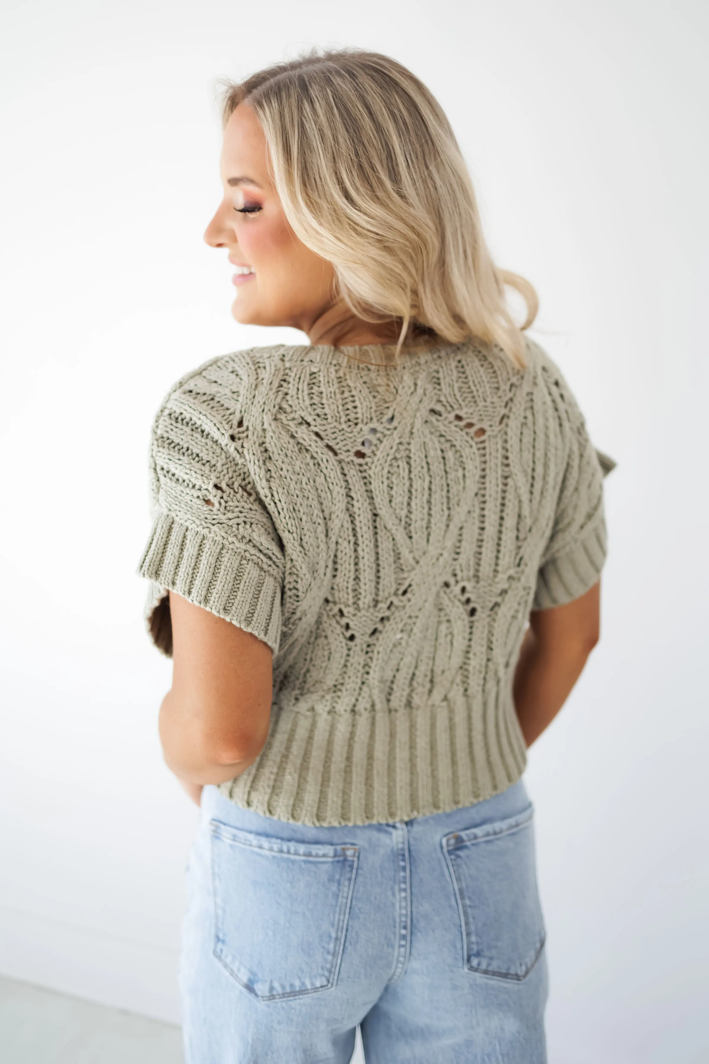 Cali Sweater-Olive