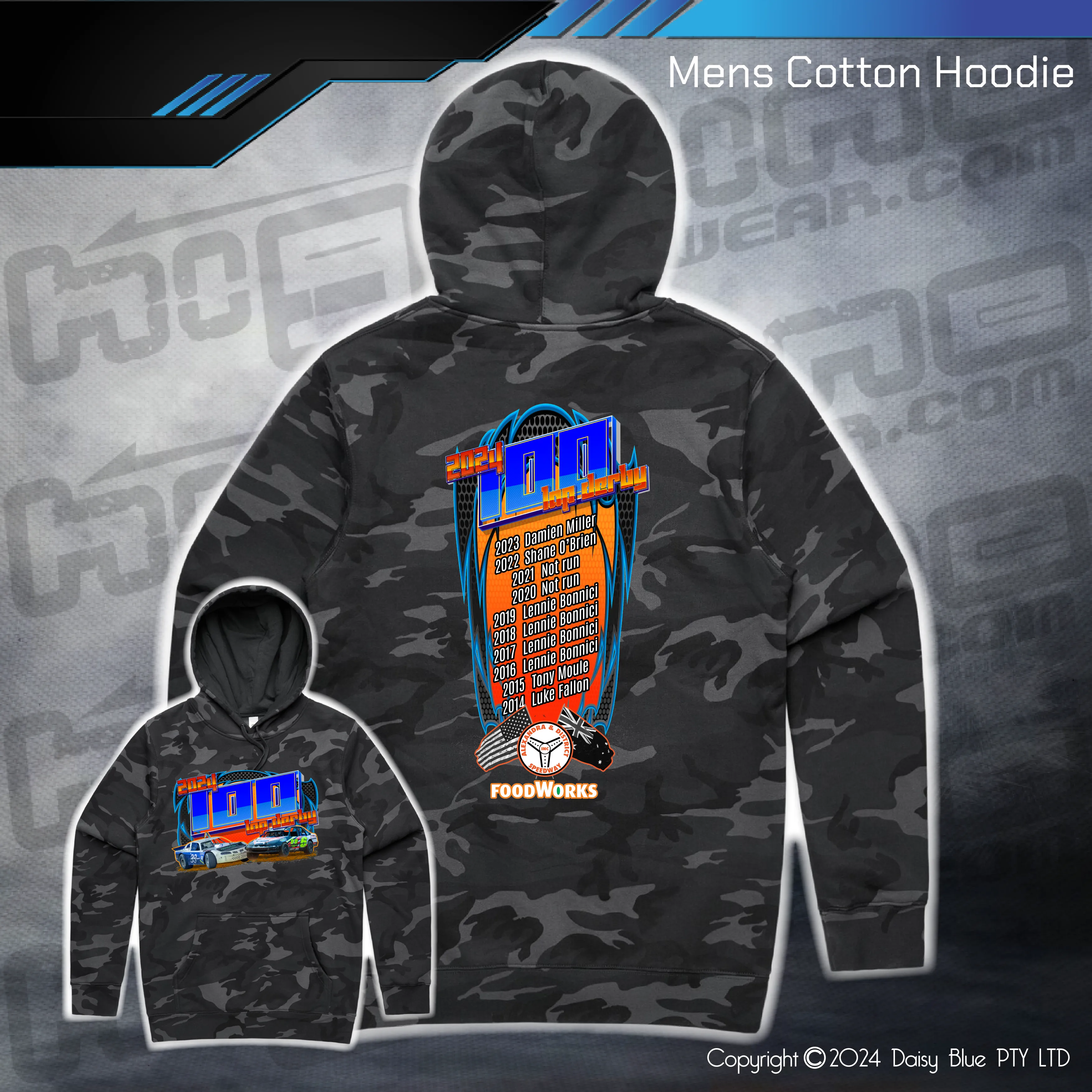 Camo Hoodie - 100 Lap Derby 2024