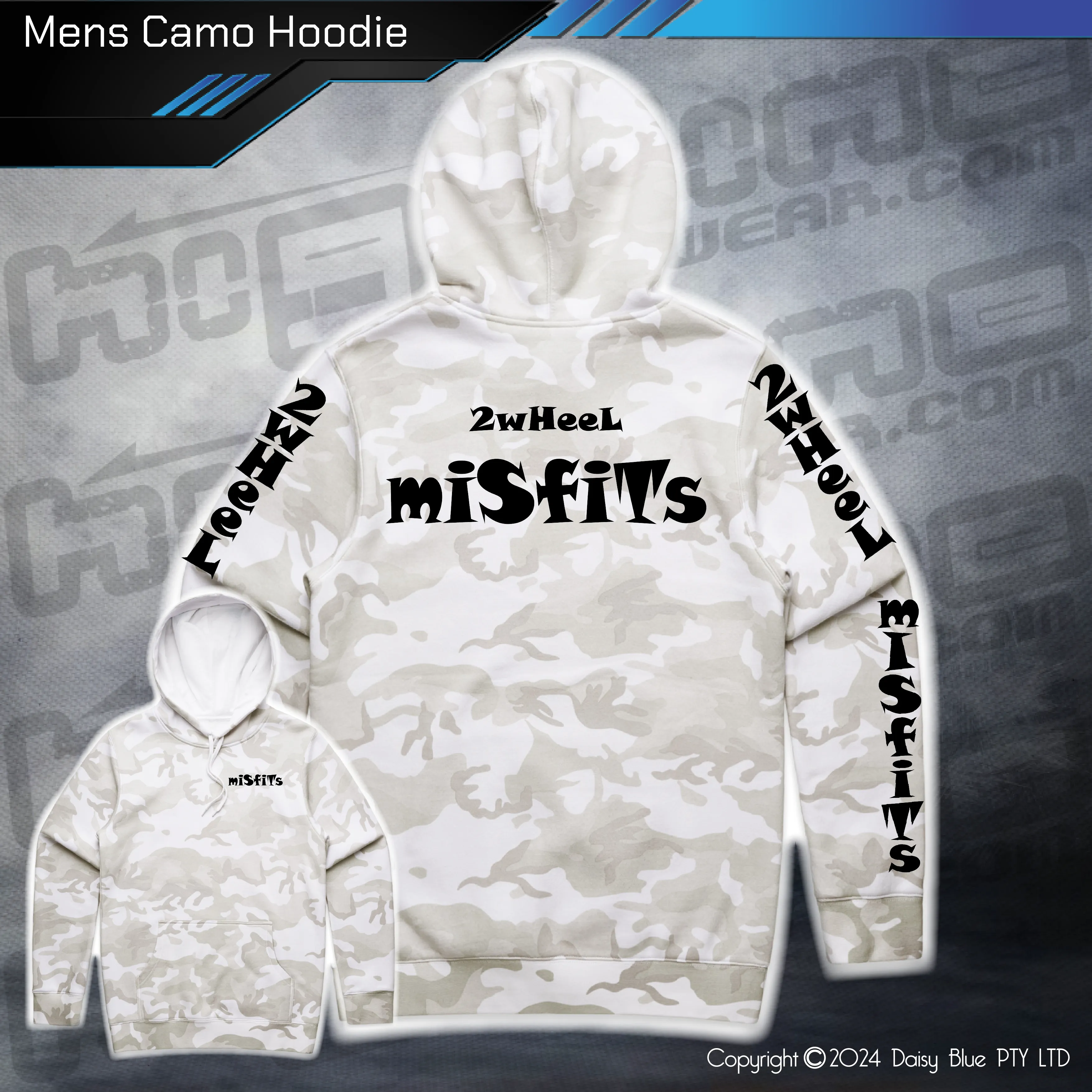 Camo Hoodie - 2Wheel Misfits