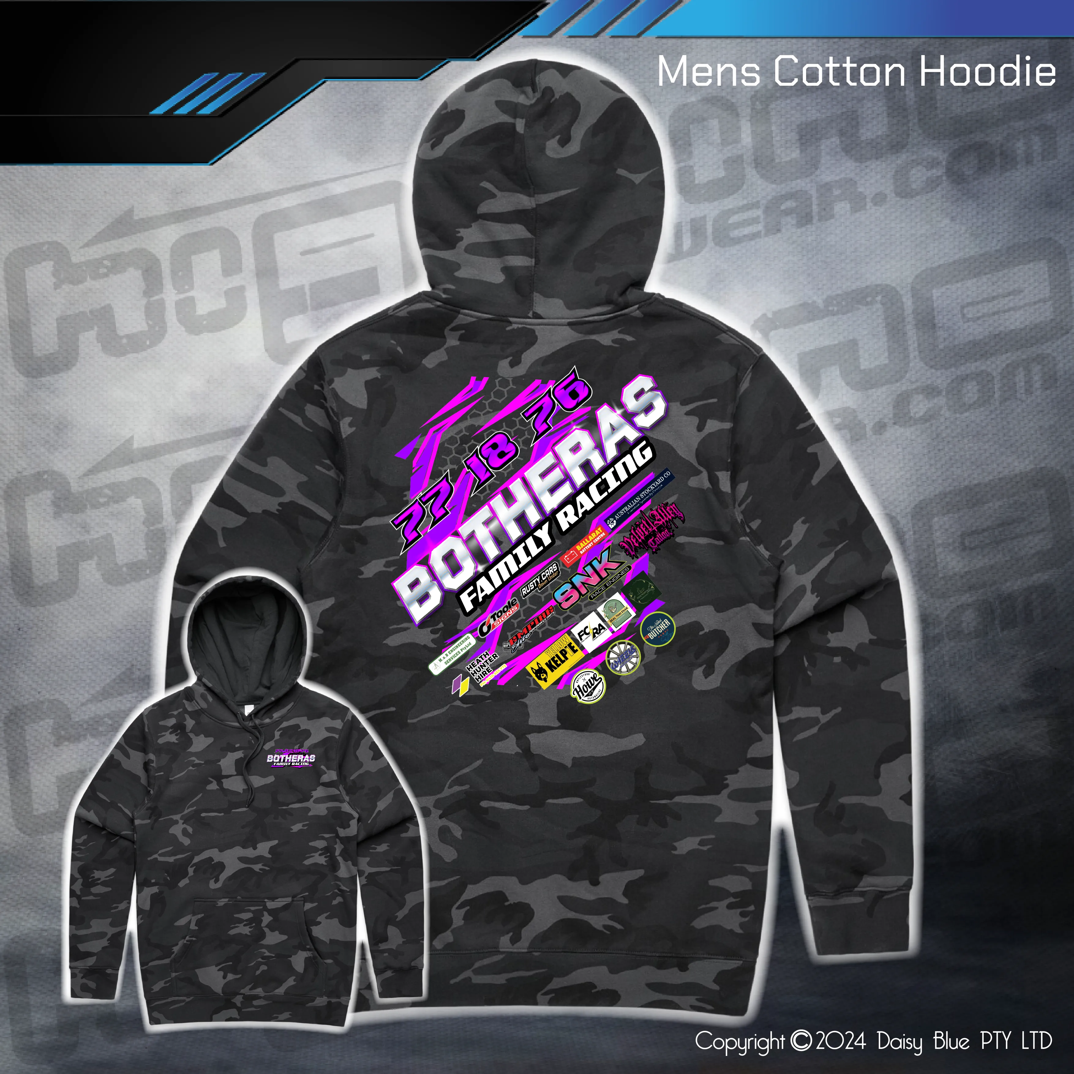 Camo Hoodie - Botheras Family Racing