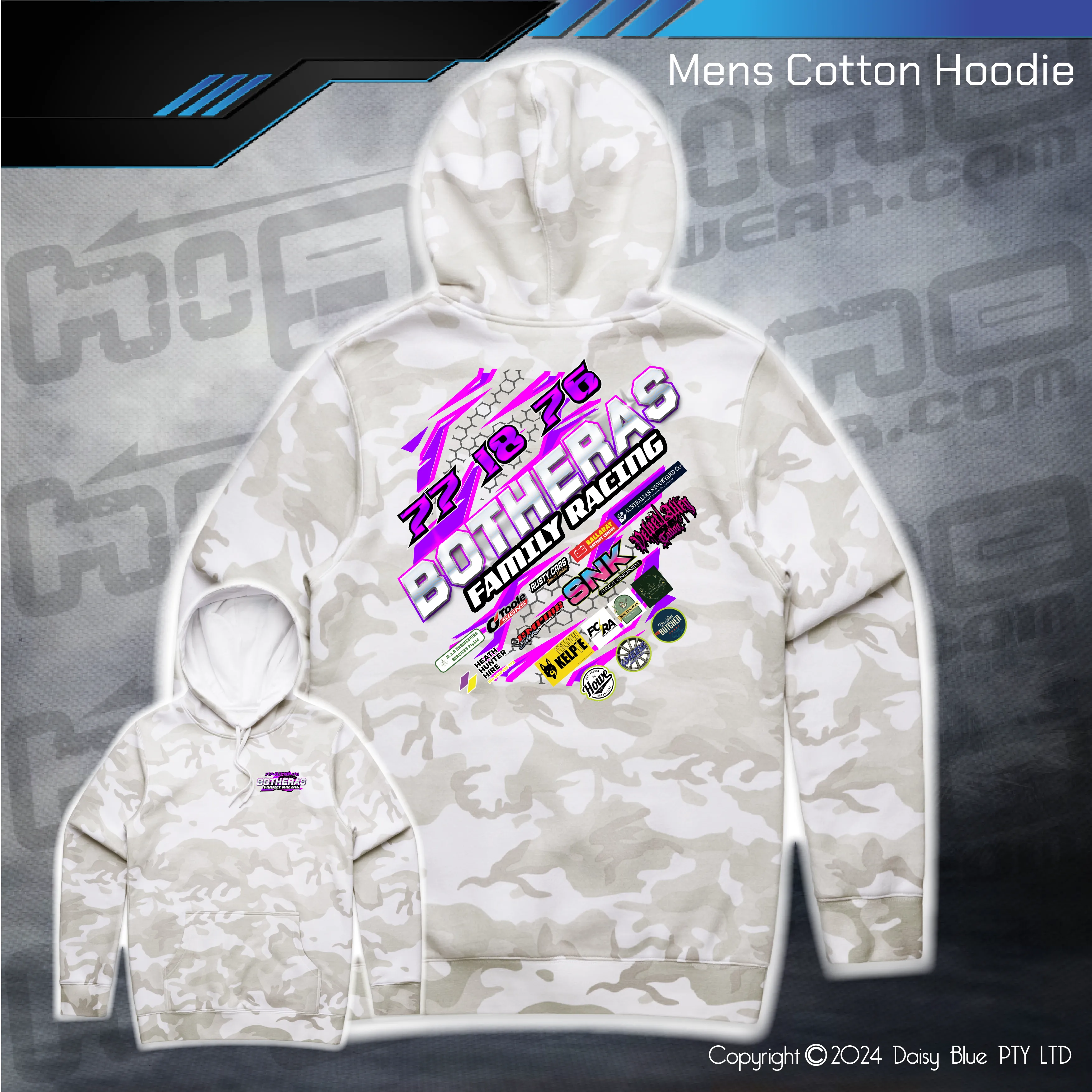 Camo Hoodie - Botheras Family Racing