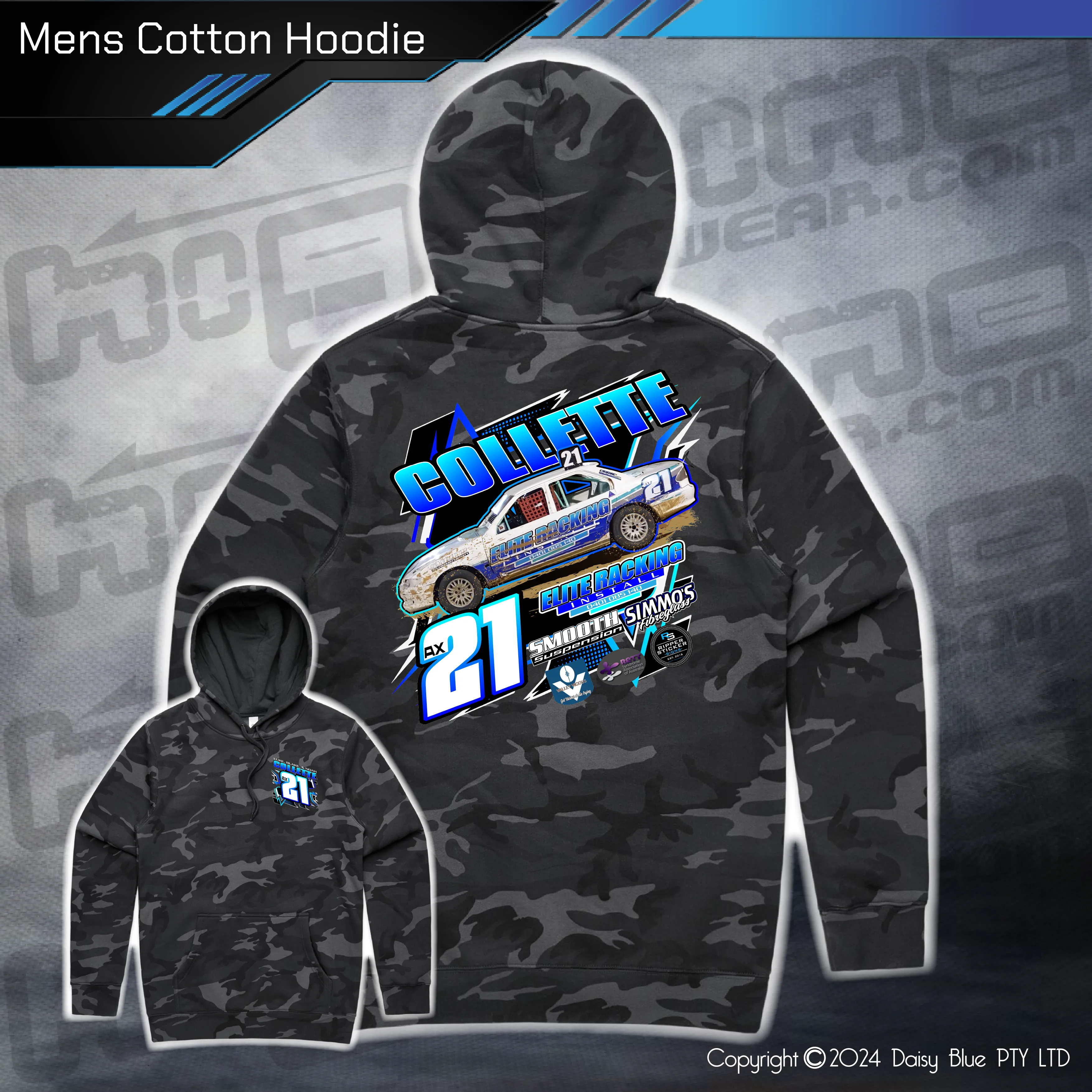 Camo Hoodie - Collette Racing