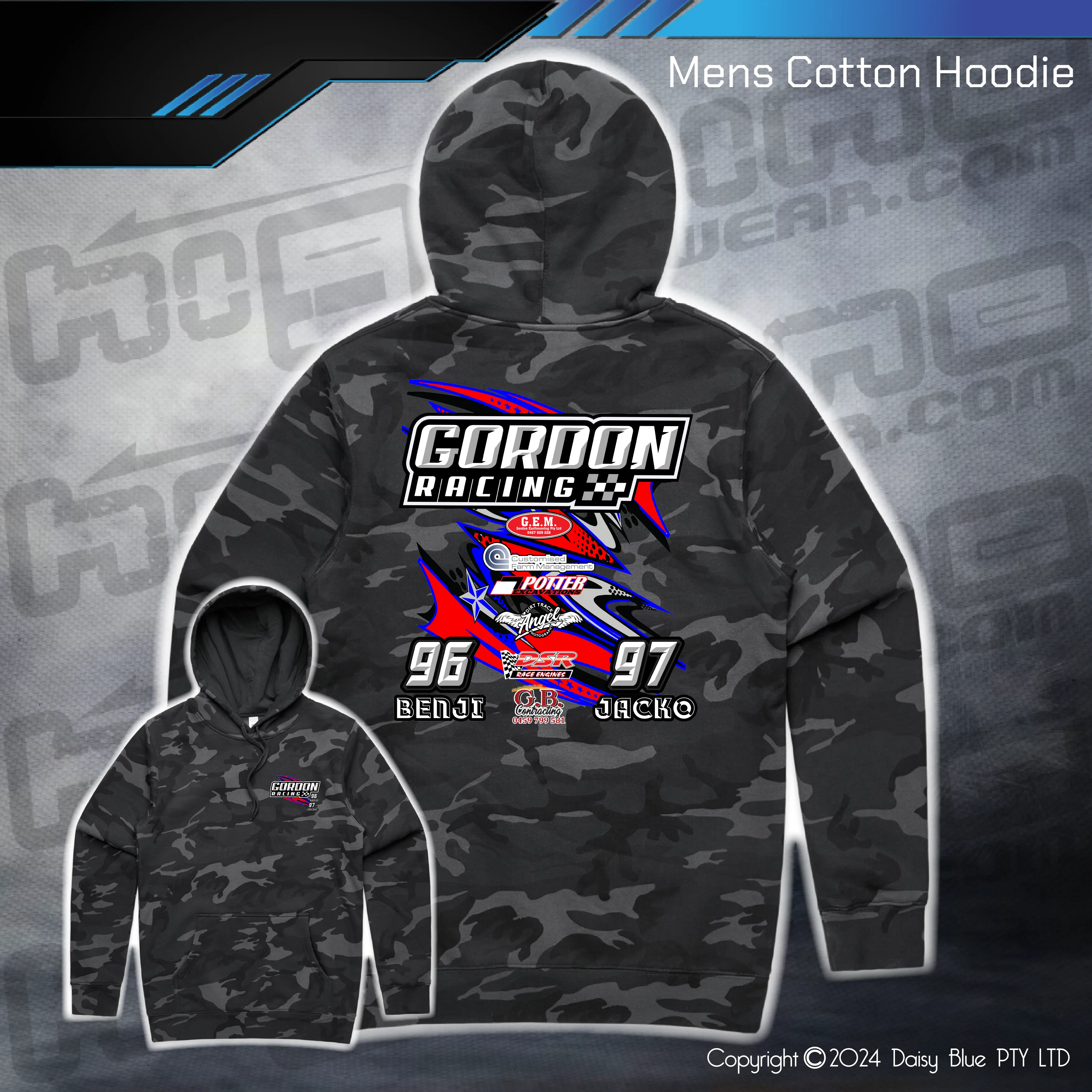 Camo Hoodie - Gordon Racing