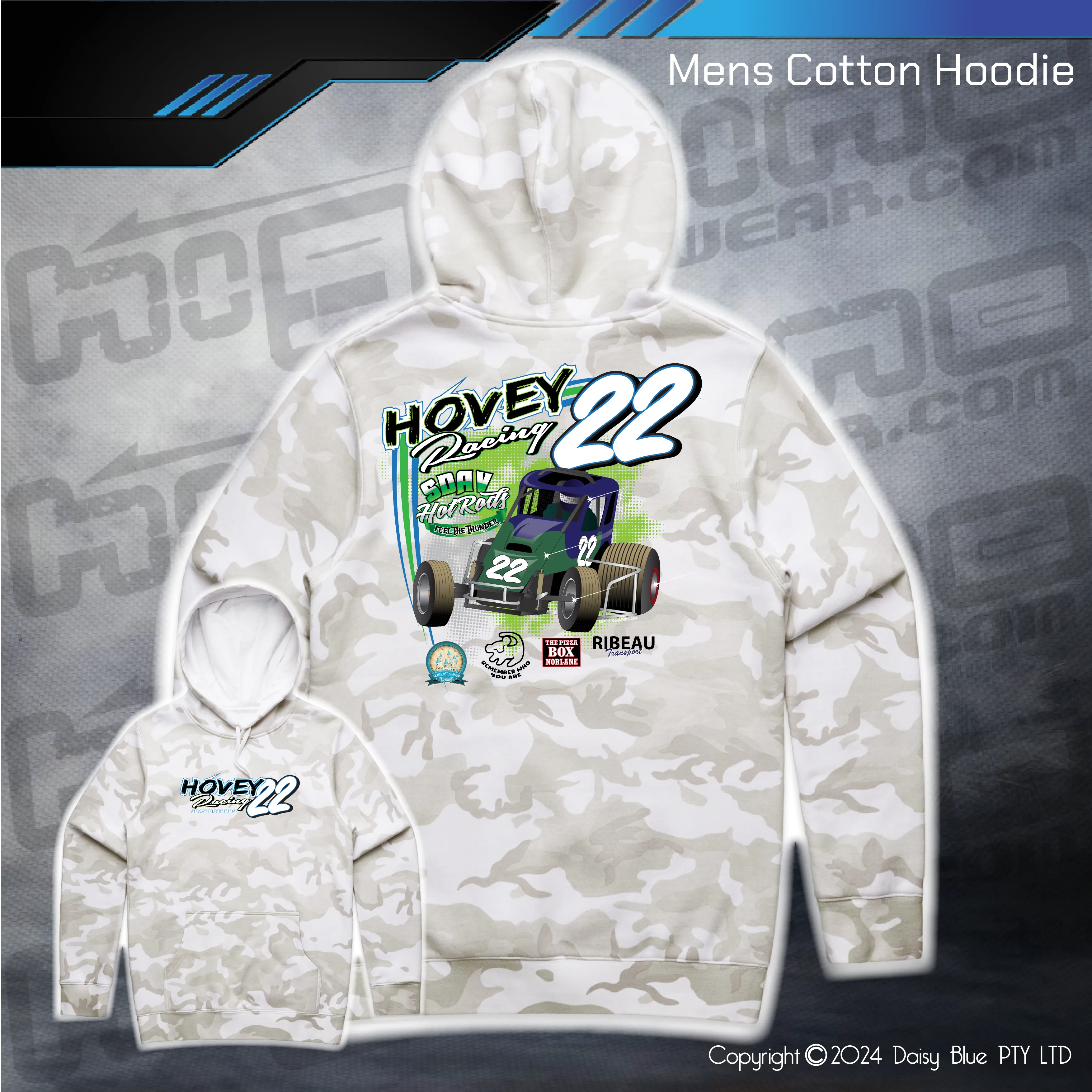 Camo Hoodie - Hovey Racing