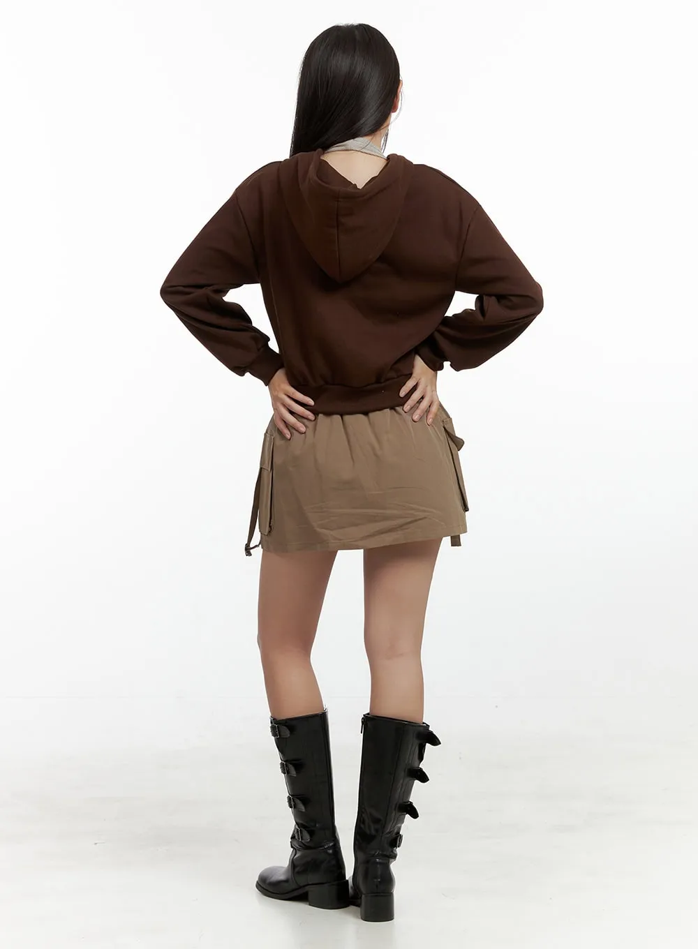 Cargo Banded Mini Skirt OL408