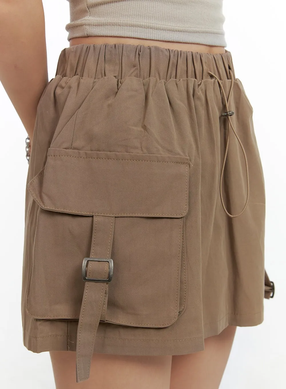 Cargo Banded Mini Skirt OL408