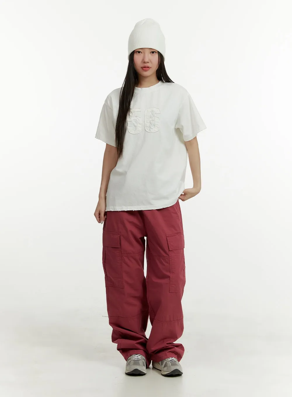 Cargo Wide Leg Pants CY408