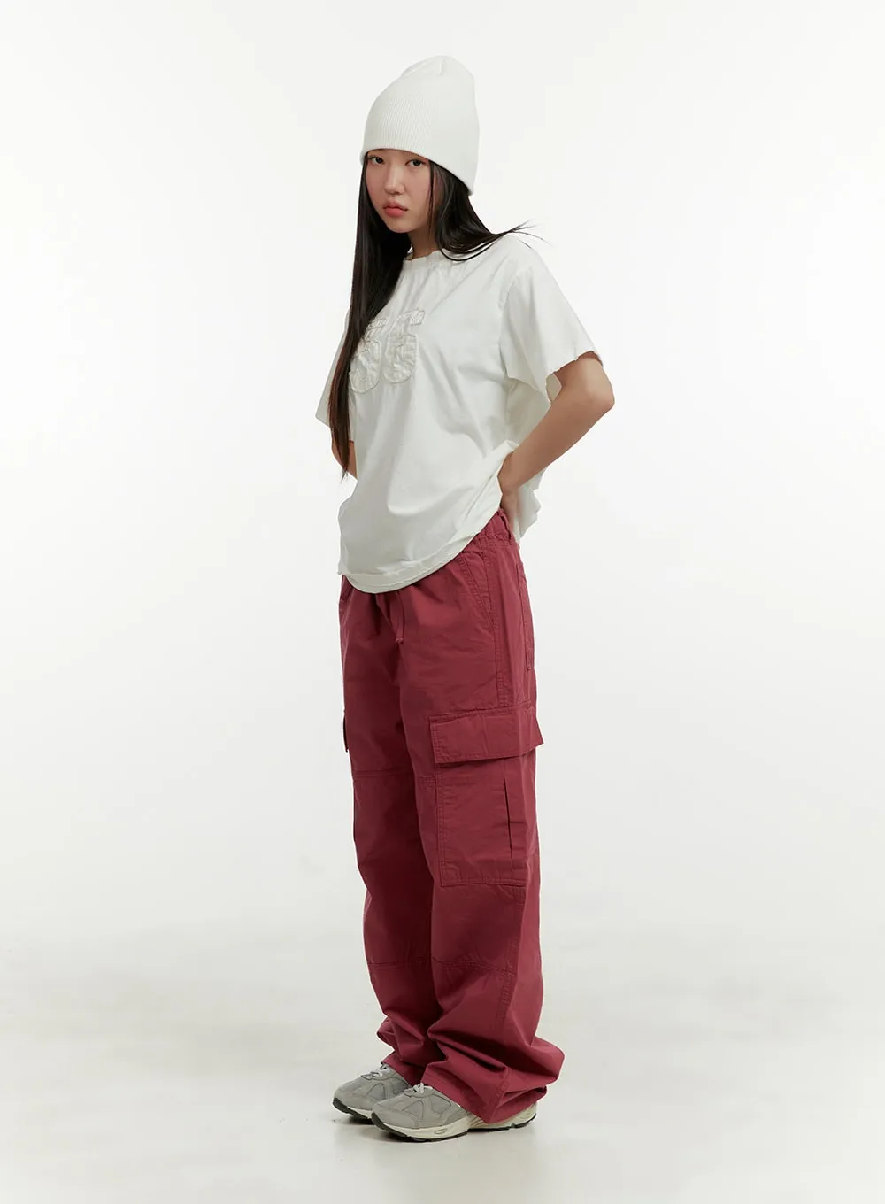 Cargo Wide Leg Pants CY408